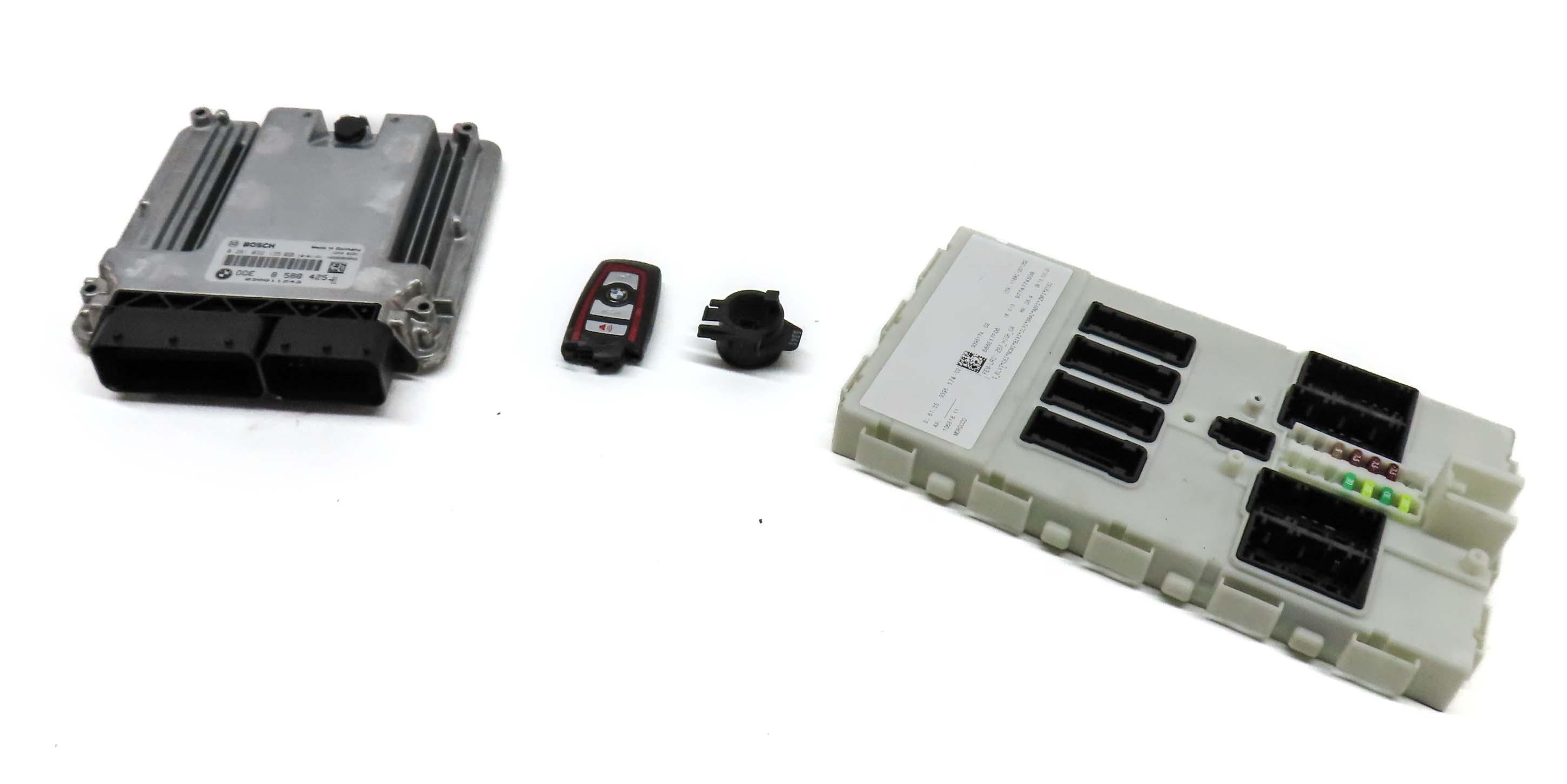 2016 BMW 328d (F30) 2.0L TURBO N47T DIESEL BODY BCM ECM ENGINE MODULE KEY & SET — exact item pictured