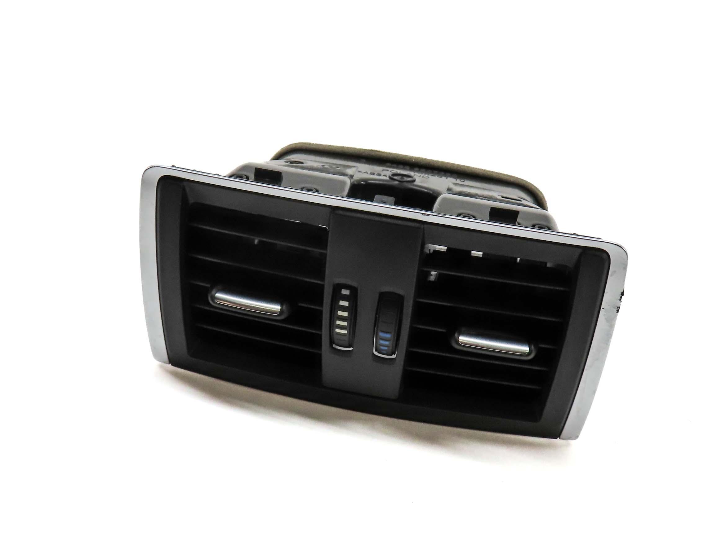 2016 BMW 328d F30 REAR CENTER CONSOLE HVAC A/C HEATER AIR VENT (BLACK & SILVER) — exact item pictured