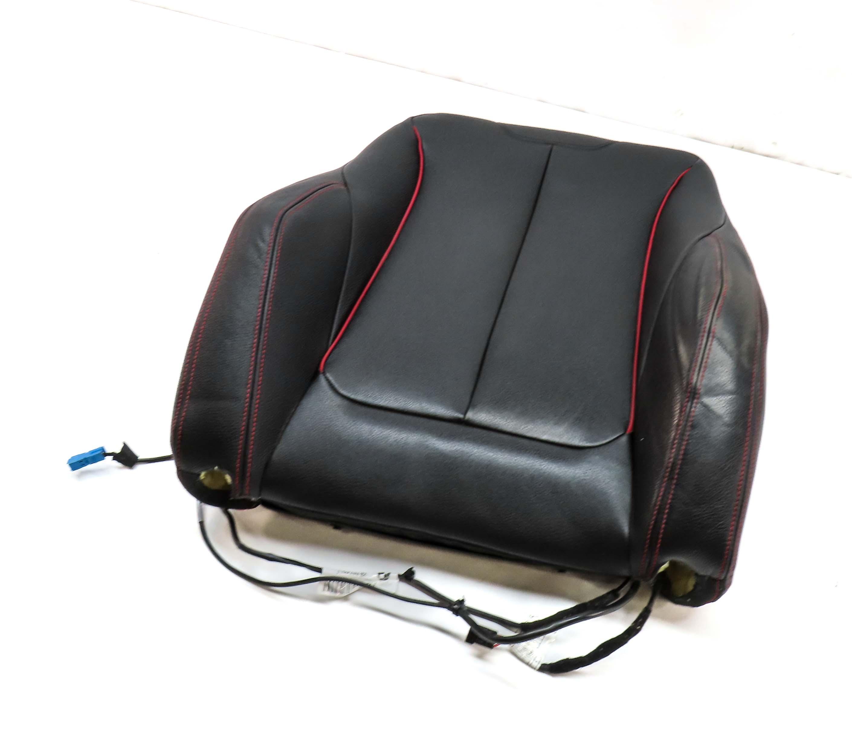 2016 BMW 328d (F30) FRONT LEFT DRIVER UPPER HEATED SPORT SEAT CUSHION (BLACK) — exact item pictured