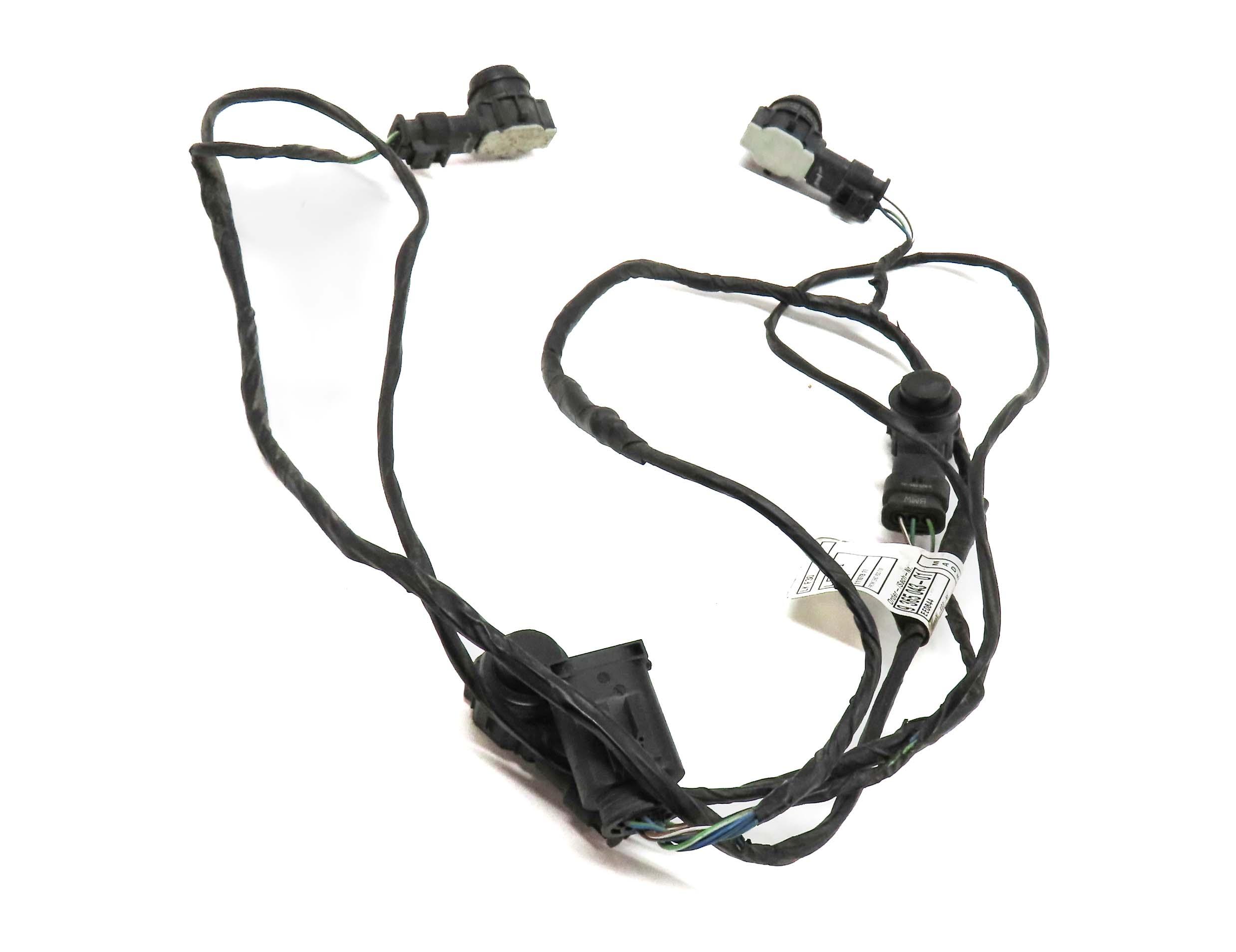 2016 BMW 328d (F30) FRONT PARK ASSIST PDC SENSOR SET4 (BLACK) & WIRE HARNESS — exact item pictured