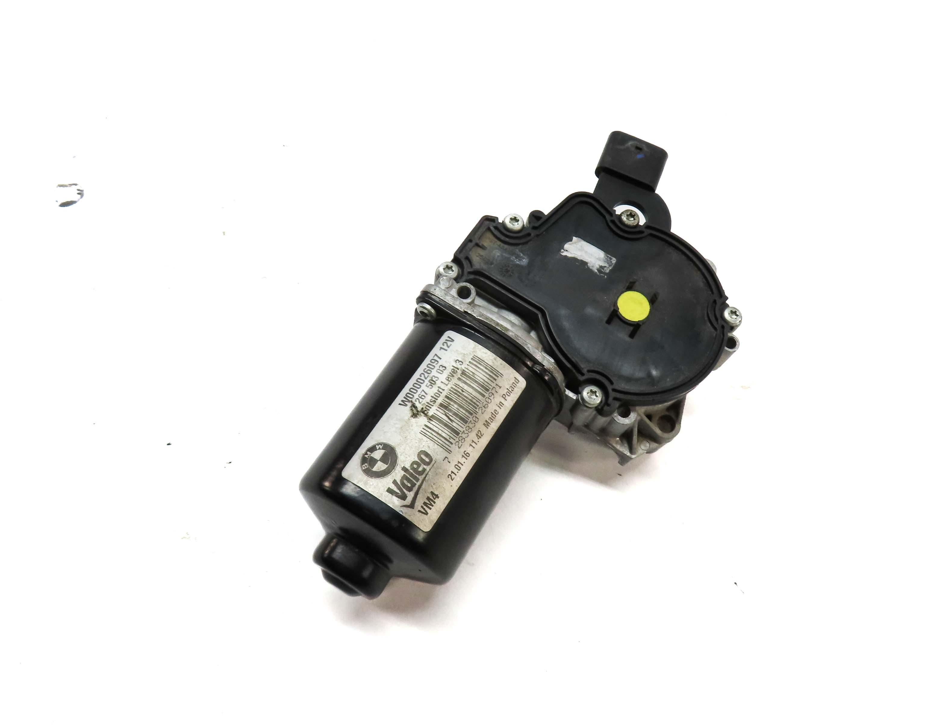 2012-2019 BMW 3 / 4 SERIES (F30 F31 F32 F33 F34) FRONT WINDSHIELD WIPER MOTOR — exact item pictured