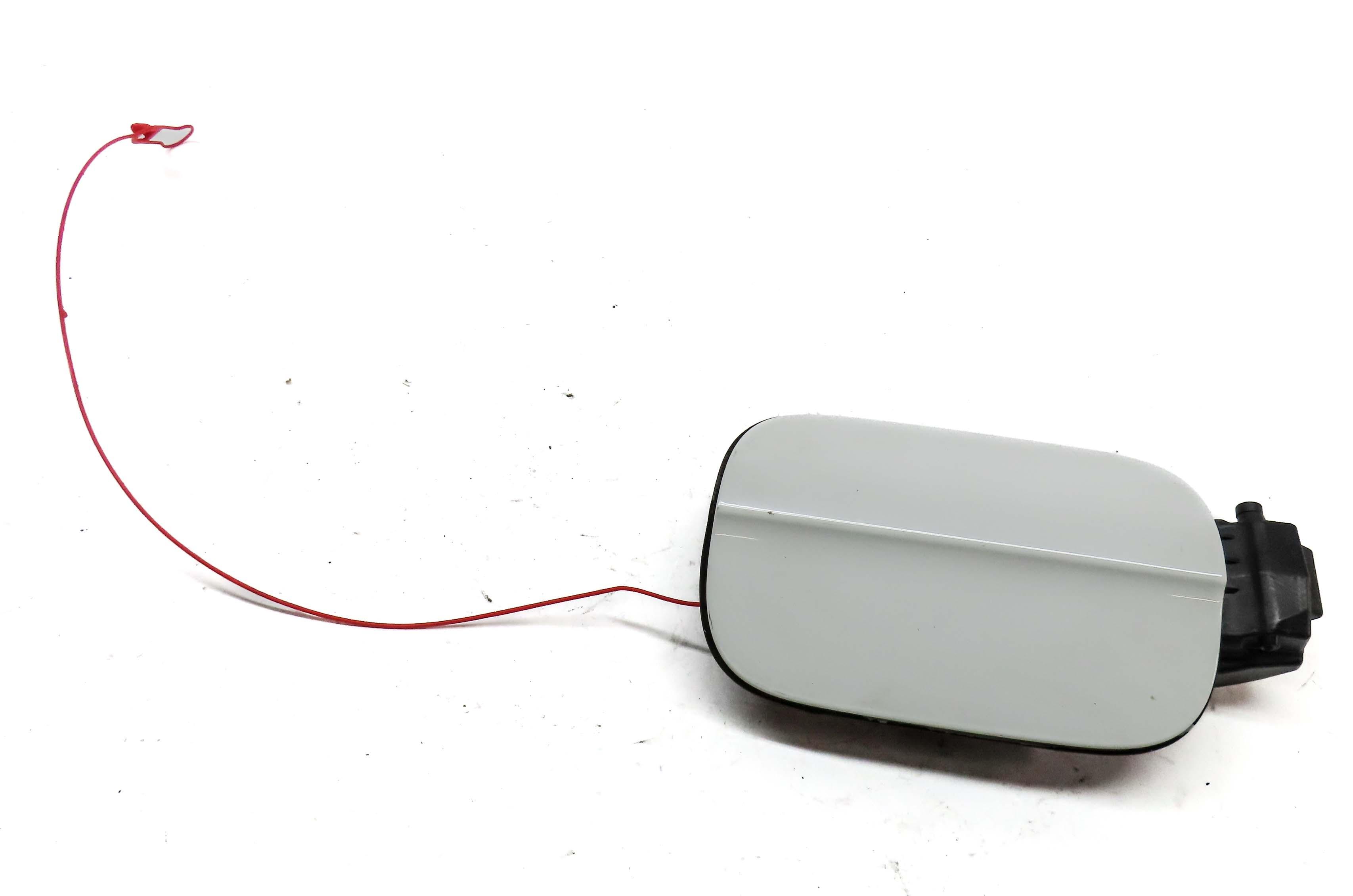 2010-2015 AUDI Q7 (4L) FUEL TANK DOOR LID COVER TRIM w/ HOUSING (CARRARA WHITE) — exact item pictured