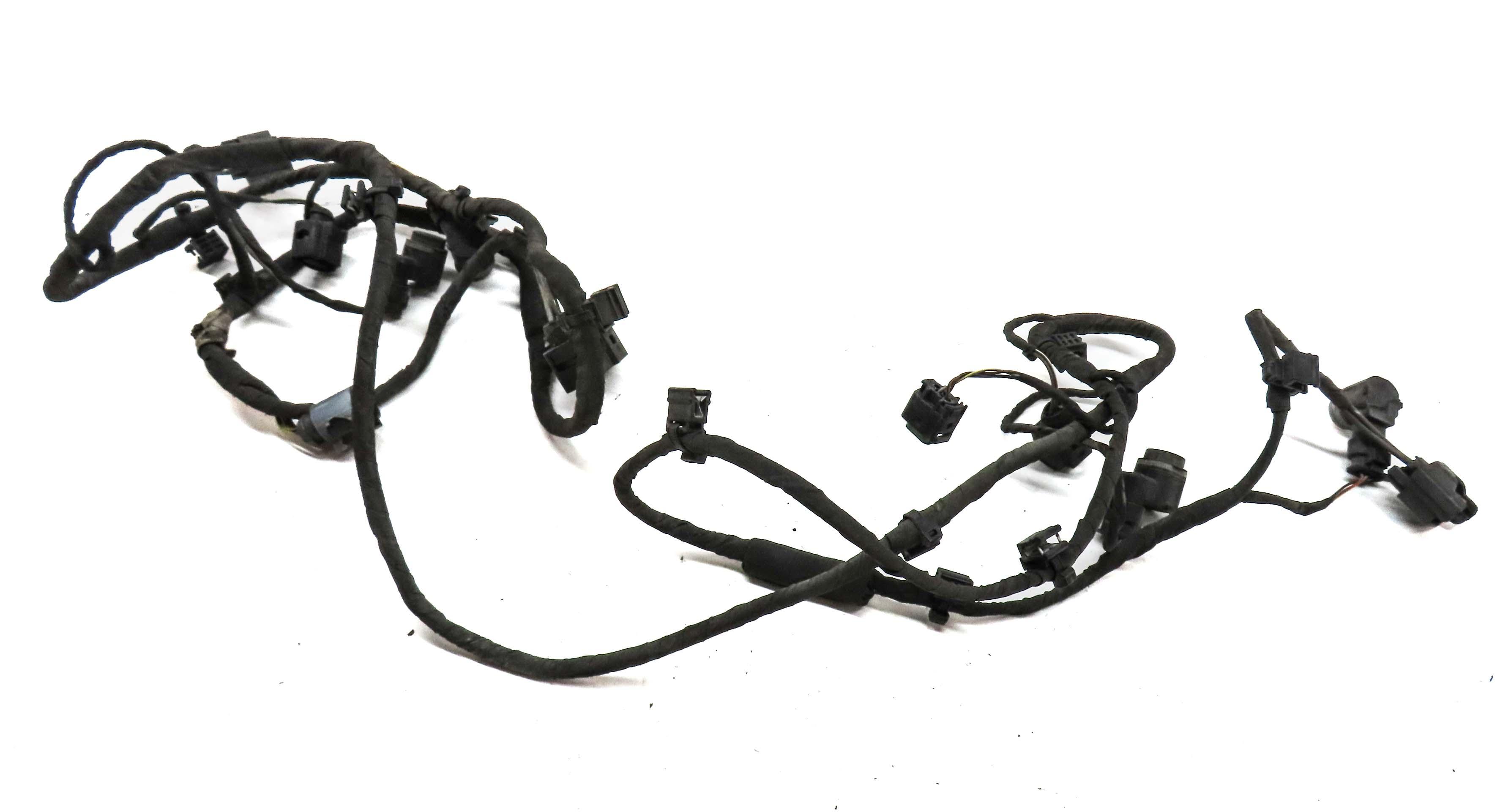 2014 AUDI Q7 (4L) FRONT PARK ASSIST PDC SENSOR SET4 (WHITE) w/ WIRE HARNESS — exact item pictured