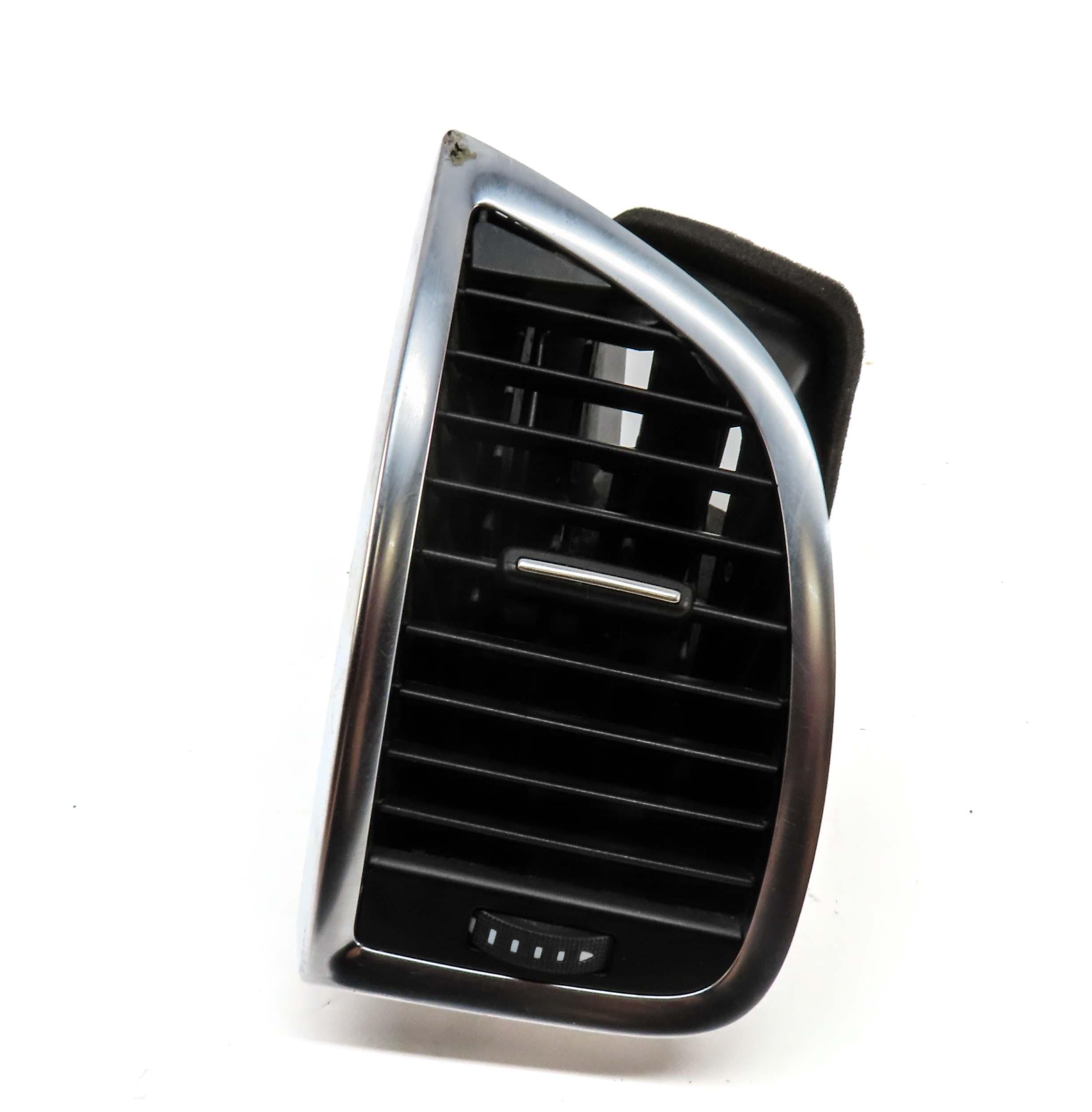 2014 AUDI Q7 (4L) FRONT DASH FAR LEFT OUTER A/C HEATER AIR VENT (BLACK & SILVER) — exact item pictured