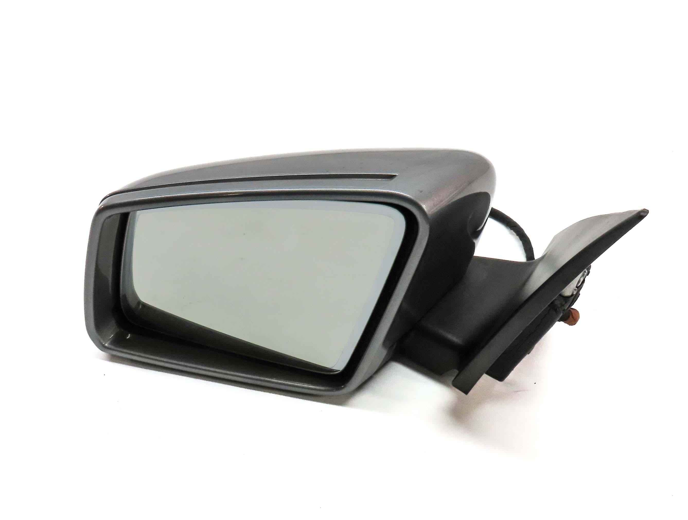 10-11 C300 (W204) LEFT DRIVER HEATED MEMORY AUTODIM MIRROR (PALLADIUM SILVER) — exact item pictured