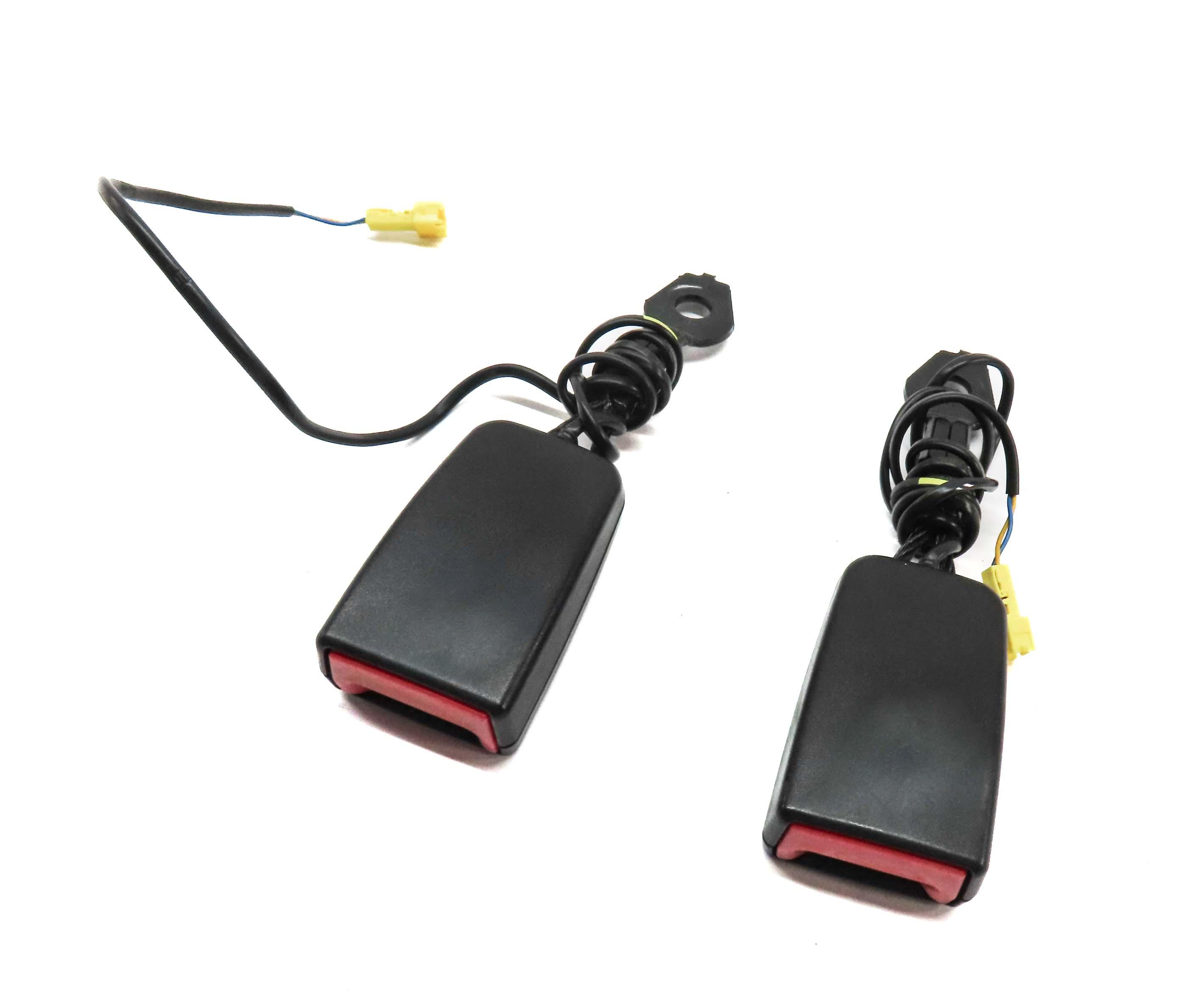 09-15 MERCEDES C GLK CLASS (X204 W204) FRONT LEFT & RIGHT SEATBELT RECEIVER SET2 — exact item pictured