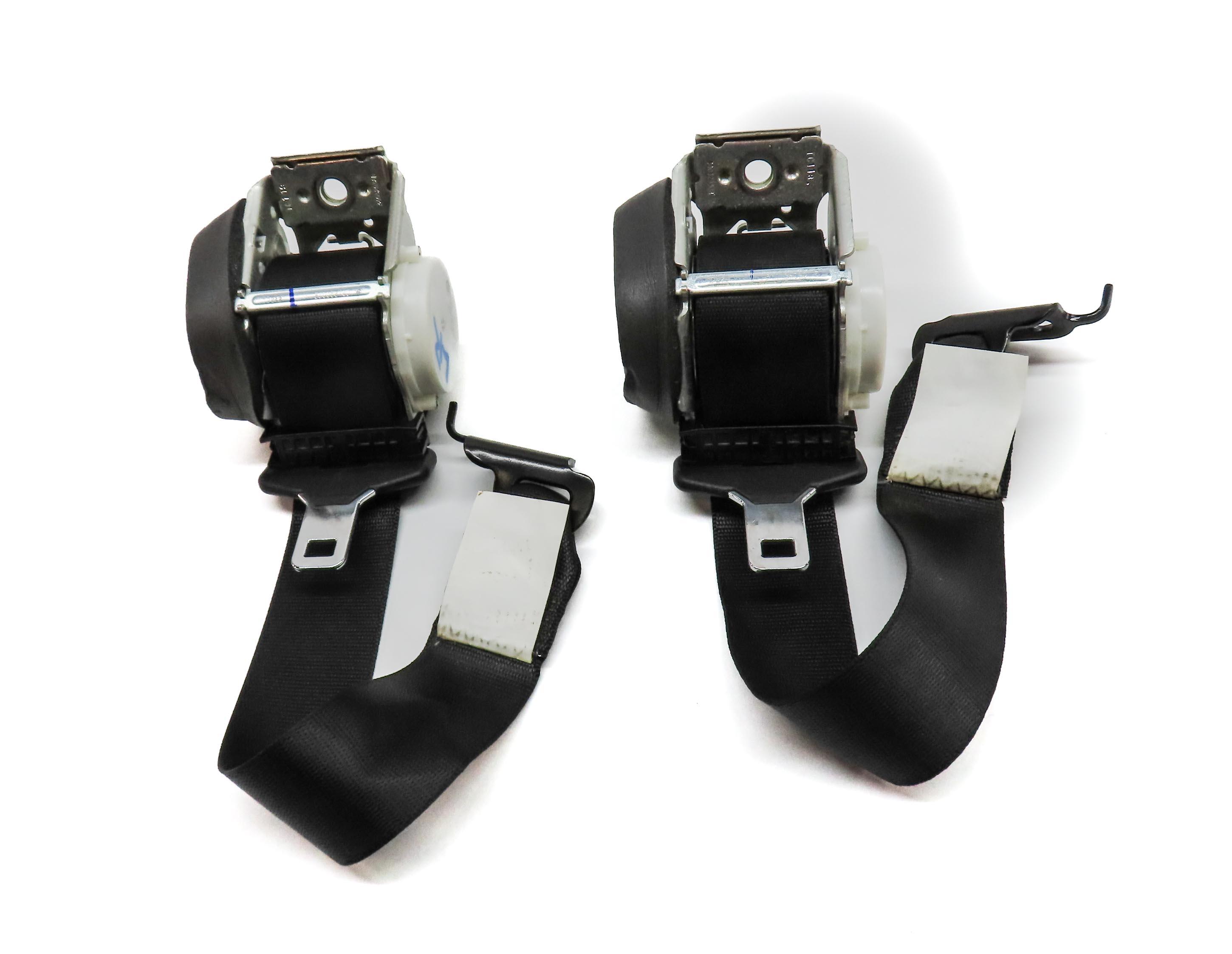 2017 BMW X3 (F25) REAR LEFT & RIGHT SEATBELT SEAT BELT RETRACTOR SET 2 (BLACK) — exact item pictured