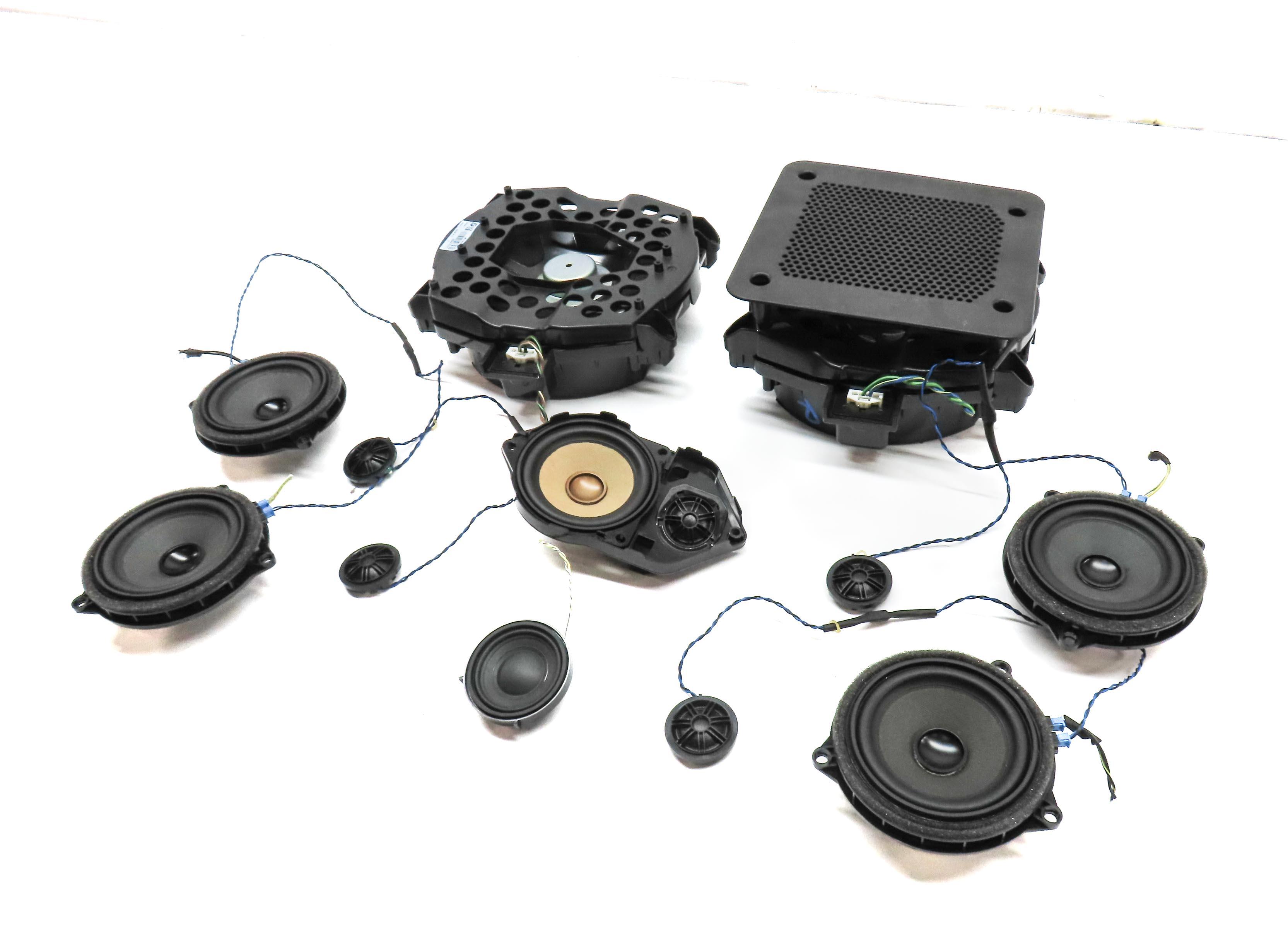 2017 BMW X3 (F25) WOOFER MIDRANGE TWEETER FRONT REAR LEFT RIGHT SPEAKER SET 12 — exact item pictured