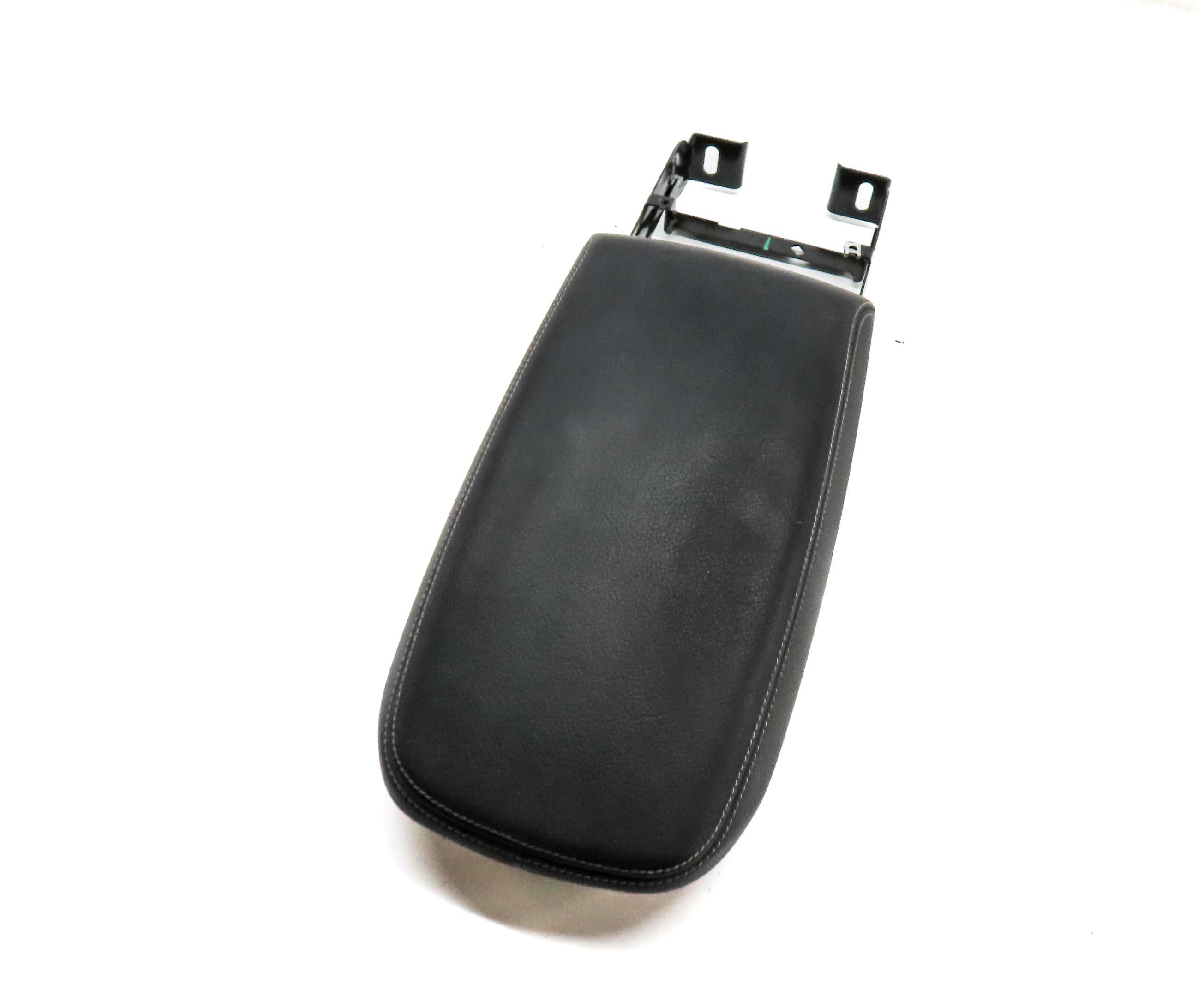 11-18 BMW X3 X4 F25 F26 FRONT CENTER CONSOLE STORAGE ARMREST LID (BLACK LEATHER) — exact item pictured
