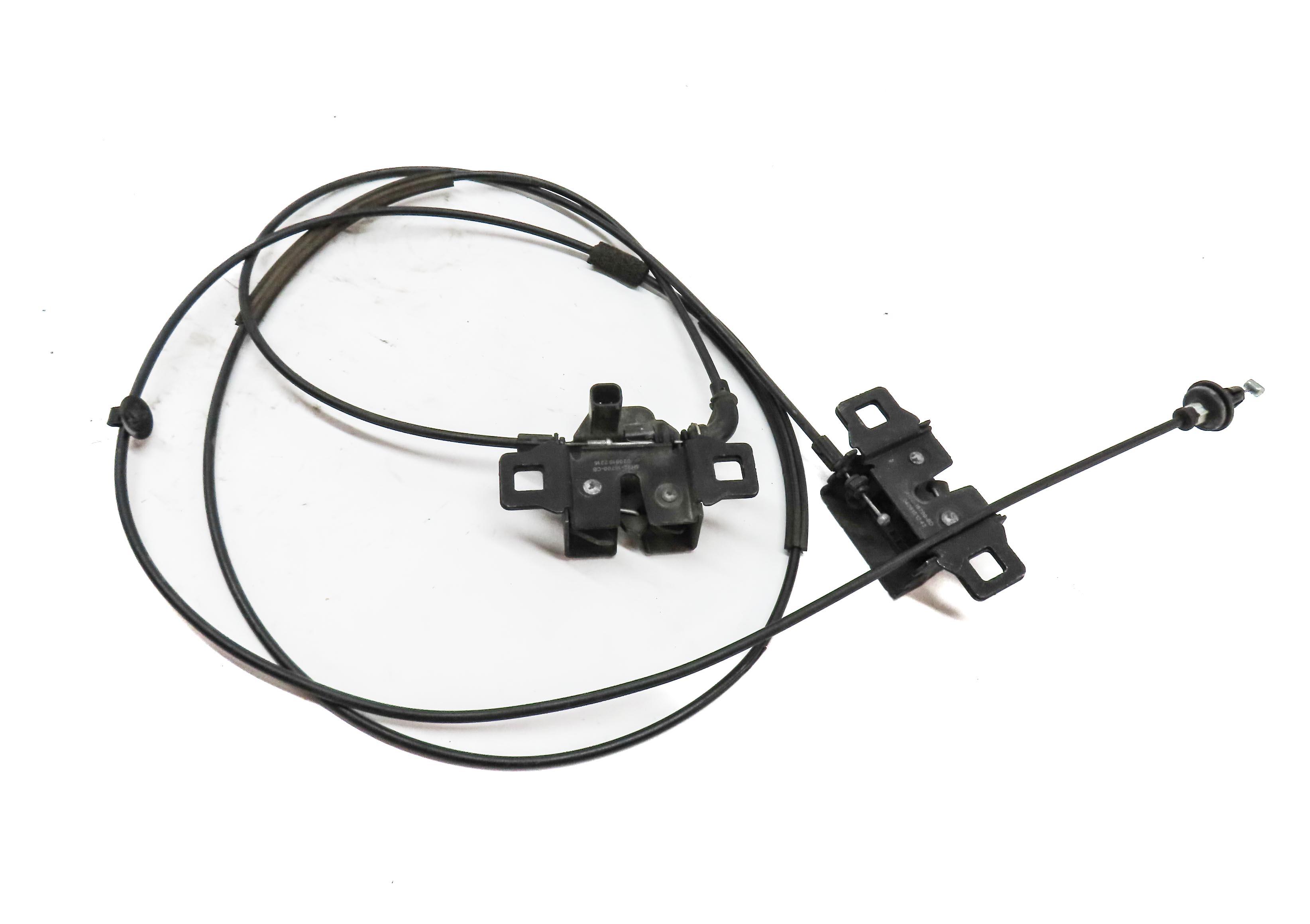 2015 LAND RANGE ROVER EVOQUE (L538) HOOD LEFT & RIGHT LOCK LATCH SET 2 w/ CABLE — exact item pictured