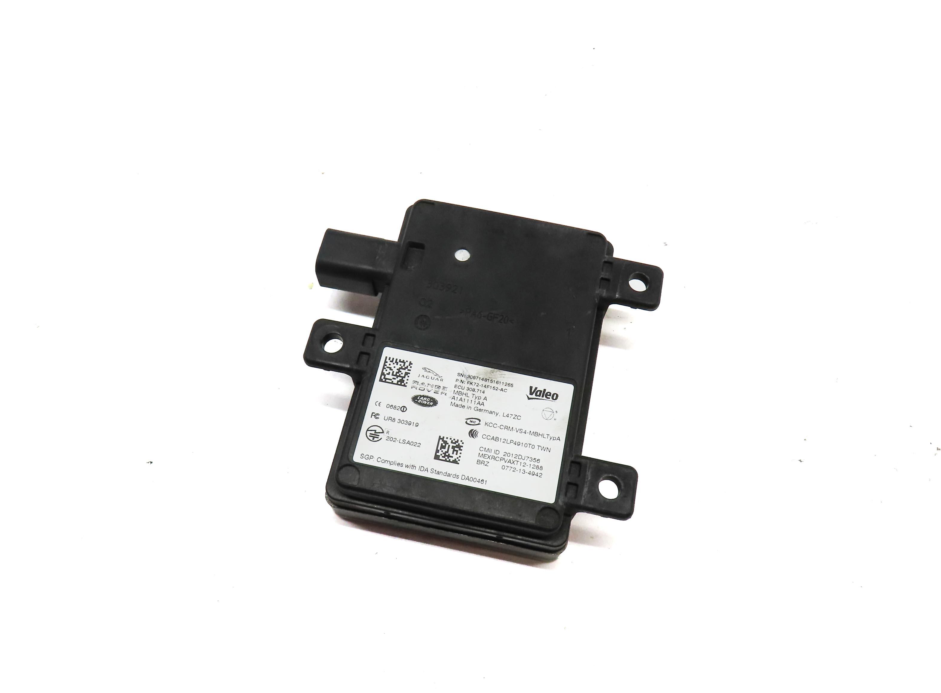 2015 RANGE ROVER EVOQUE (L538) REAR RIGHT BLIND SPOT RADAR SENSOR FK7214F152AC — exact item pictured