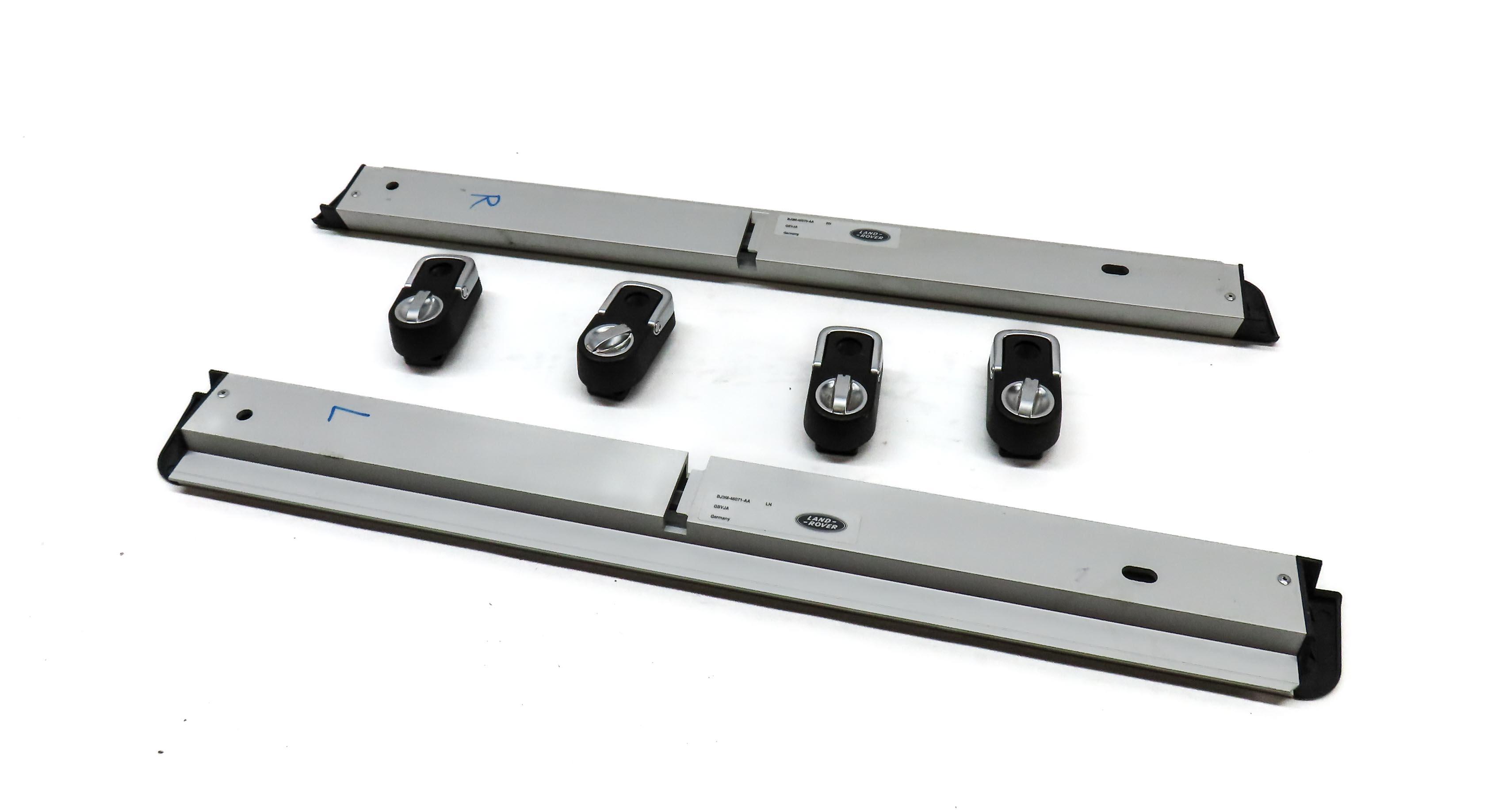 2015 LAND RANGE ROVER EVOQUE (L538) REAR TRUNK CARGO TIE DOWN RAILS w/ 4 ANCHORS — exact item pictured