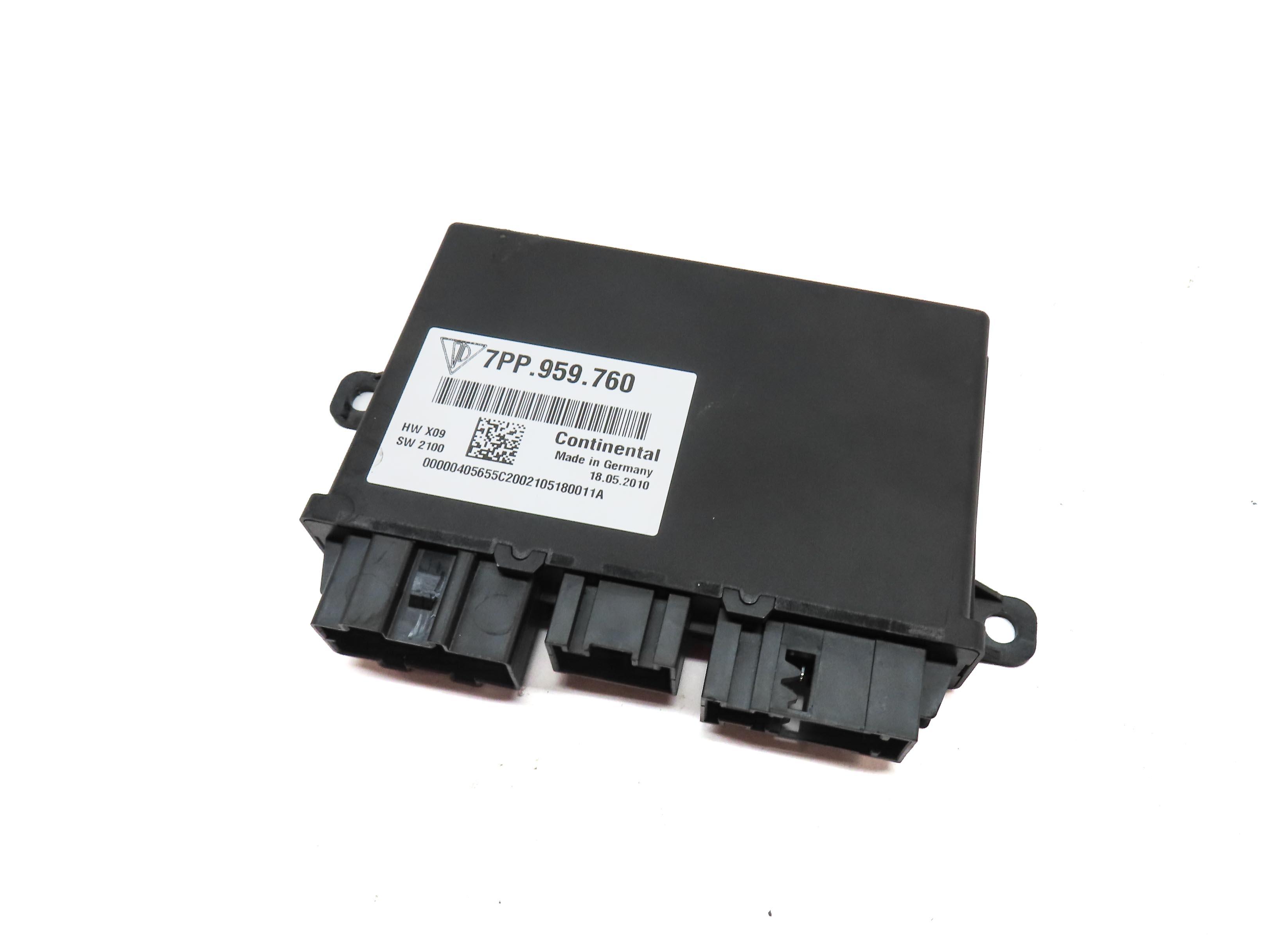 2011 PORSCHE CAYENNE (958) FRONT RIGHT PASSENGER SEAT CONTROL MODULE 7PP959760 — exact item pictured