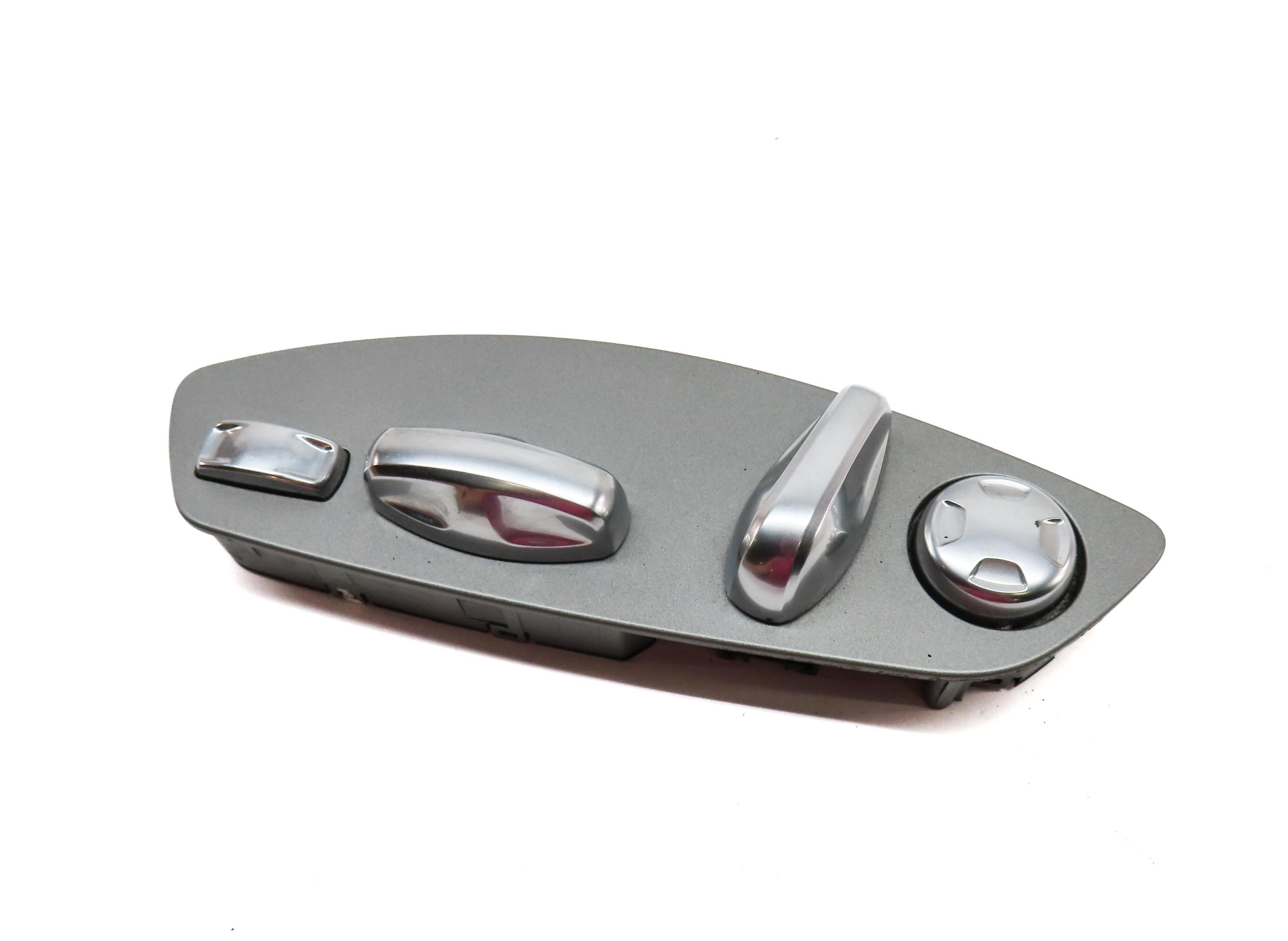 2011 PORSCHE CAYENNE 958 FRONT LEFT DRIVER SEAT ADJUST SWITCH w/ LUMBAR (SILVER) — exact item pictured