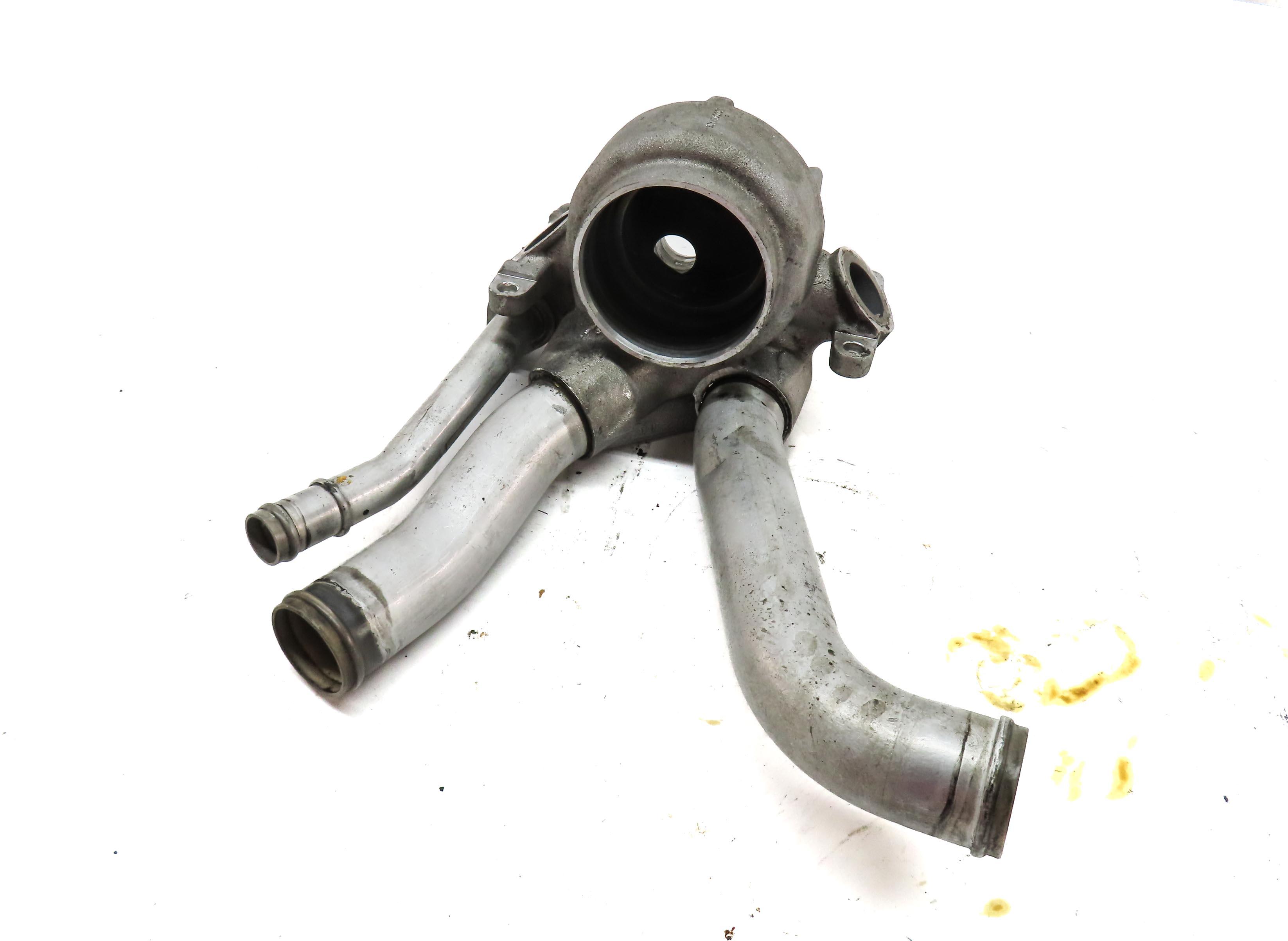 2011 PORSCHE CAYENNE (958) 4.8L NON-TURBO ENGINE THERMOSTAT HOUSING 94810636002 — exact item pictured