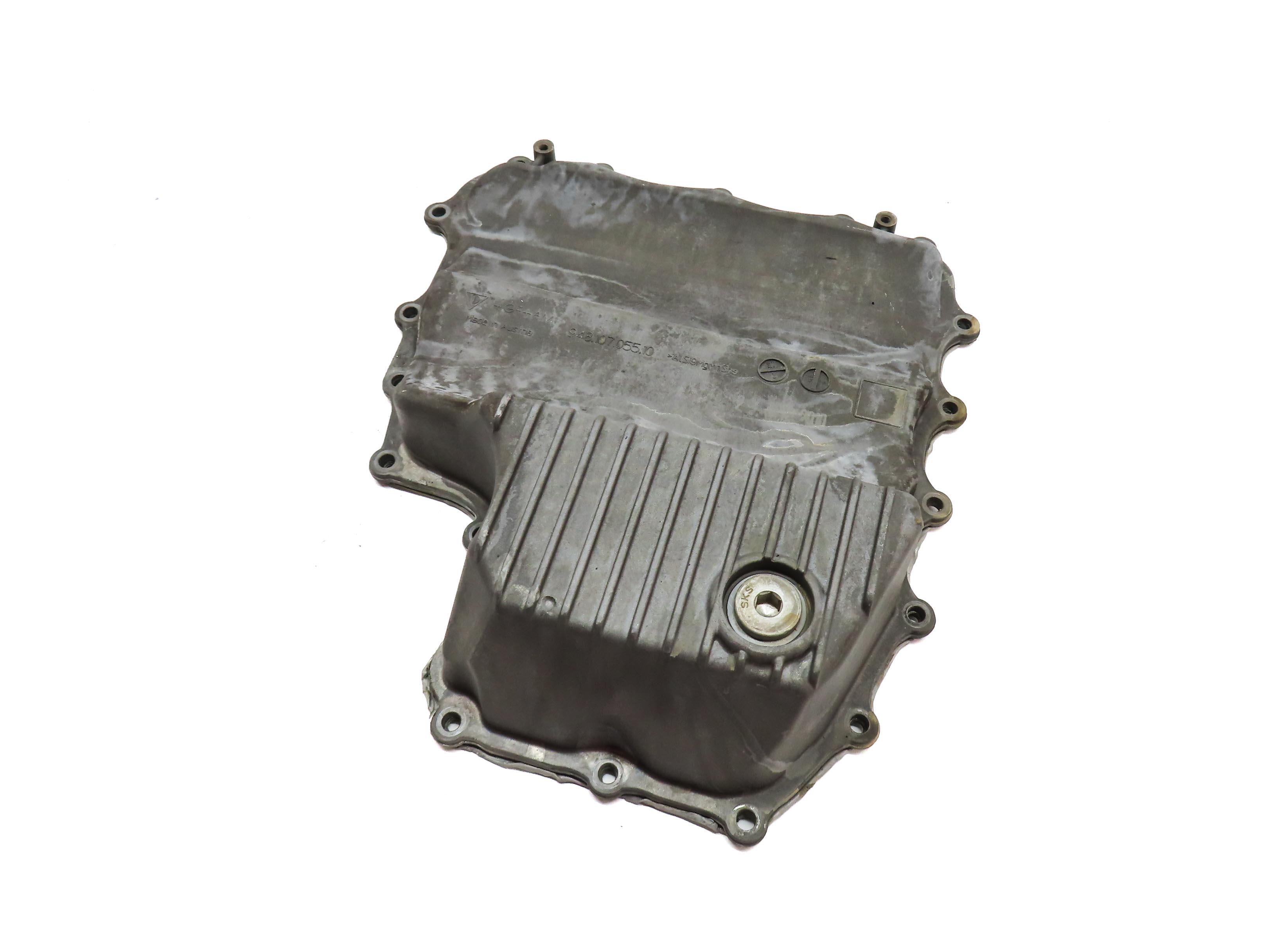 2011-2018 PORSCHE CAYENNE (958) 4.8L M48 V8 ENGINE - LOWER OIL PAN SUMP — exact item pictured