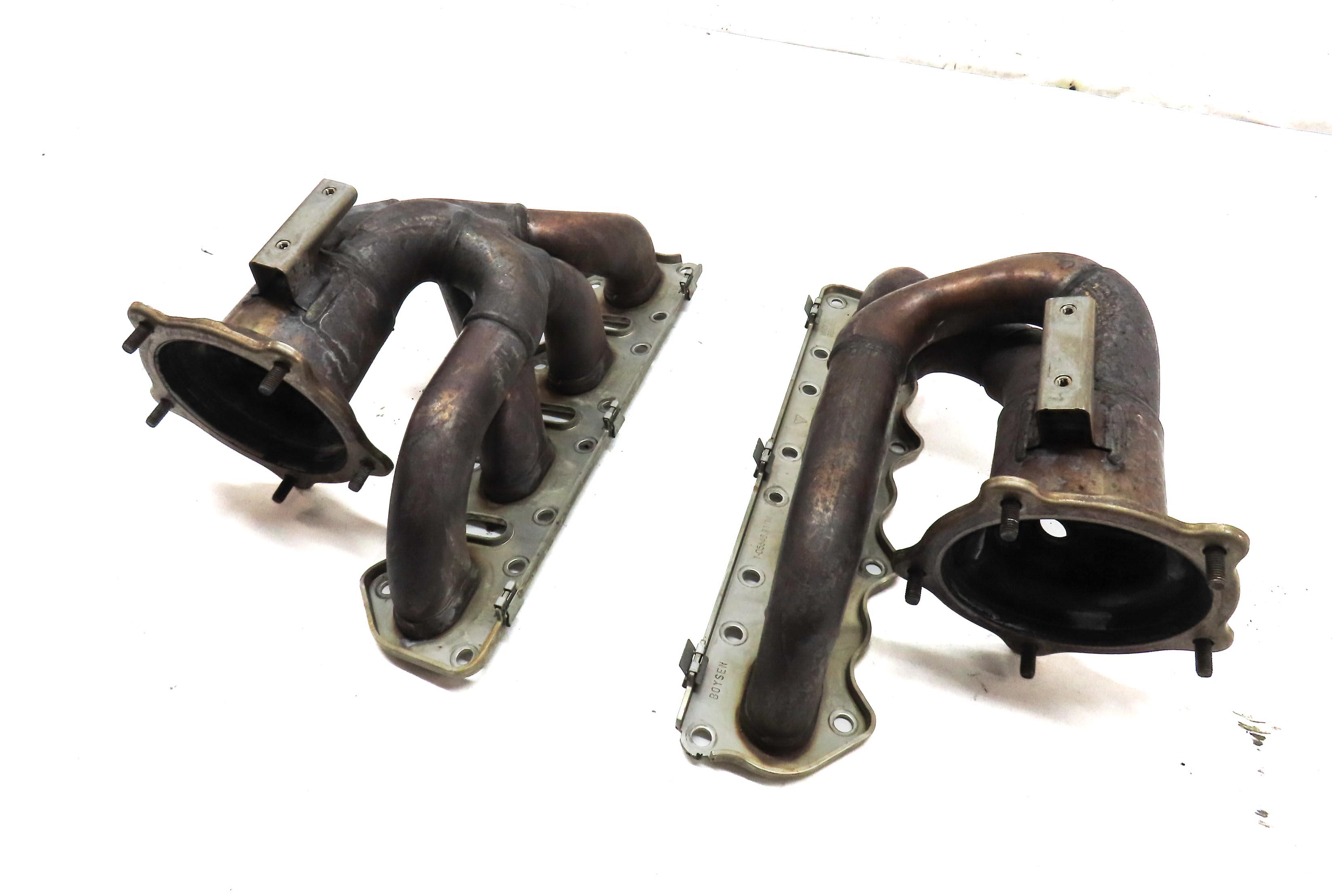 2008-2014 PORSCHE CAYENNE (958) 4.8L V8 *NON TURBO* ENGINE EXHAUST MANIFOLD SET — exact item pictured