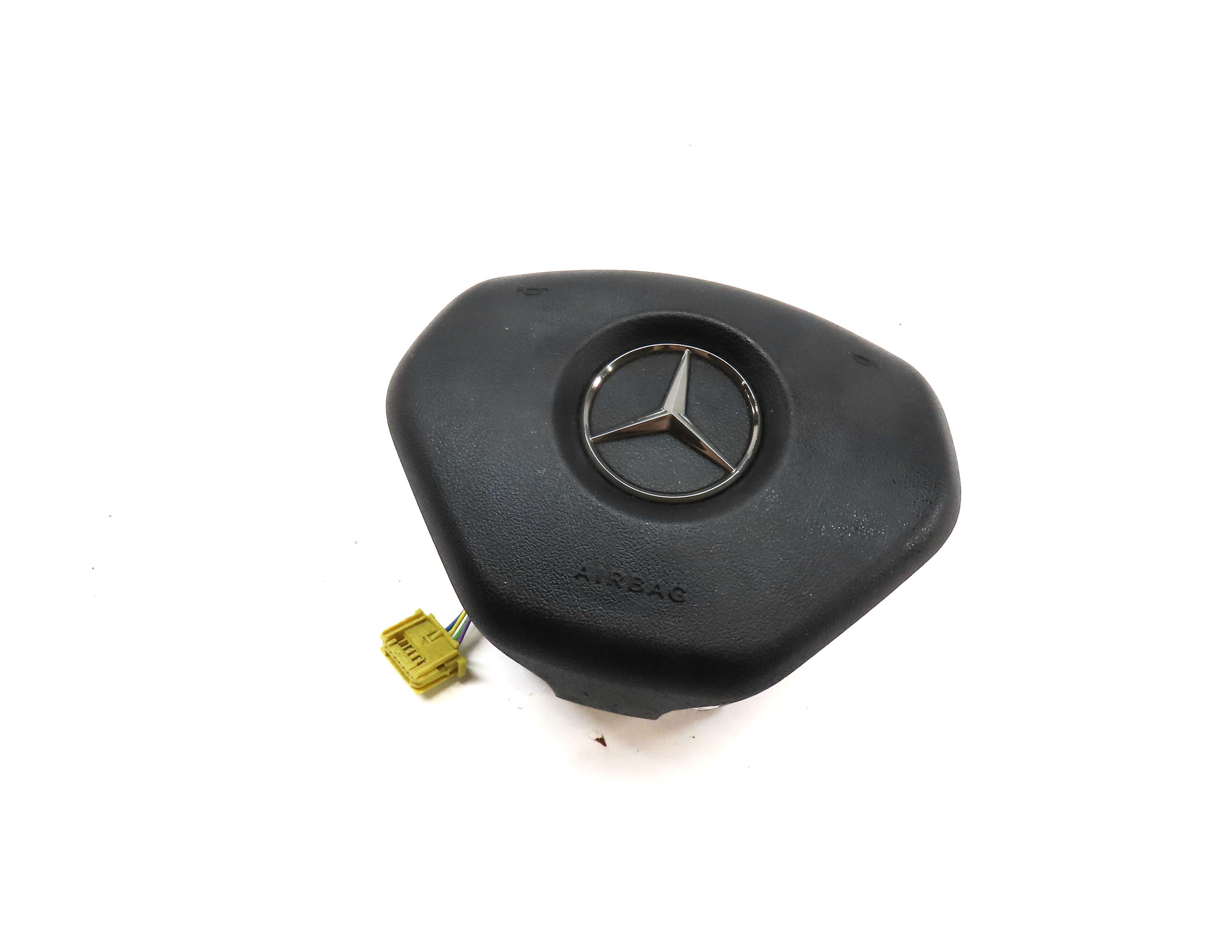 13-17 MERCEDES B ELECTRIC (W242) FRONT LEFT DRIVER STEERING WHEEL AIRBAG (BLACK) — exact item pictured