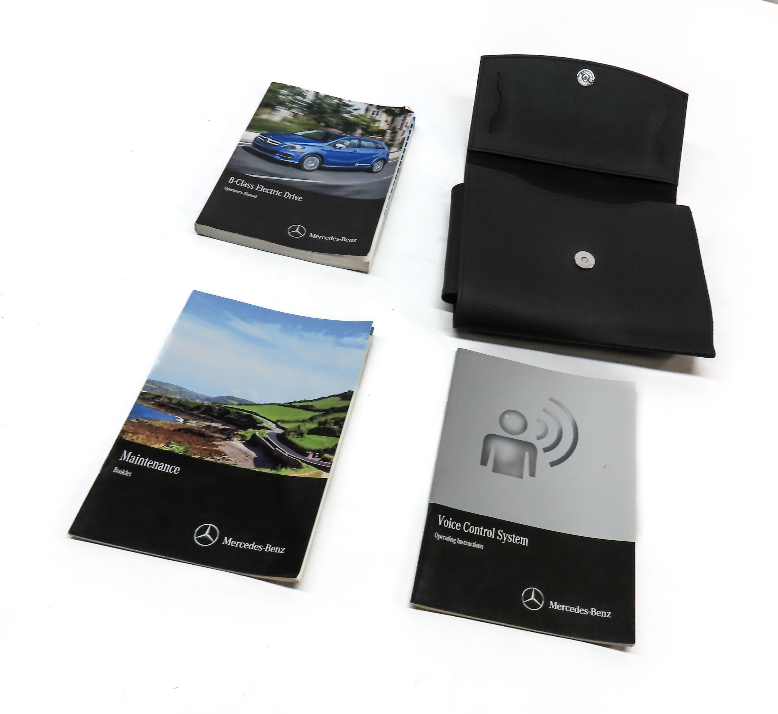 2015 MERCEDES B200e ELECTRIC (W242 W246) OWNERS MANUAL BOOK BOOKLET GUIDE SET — exact item pictured