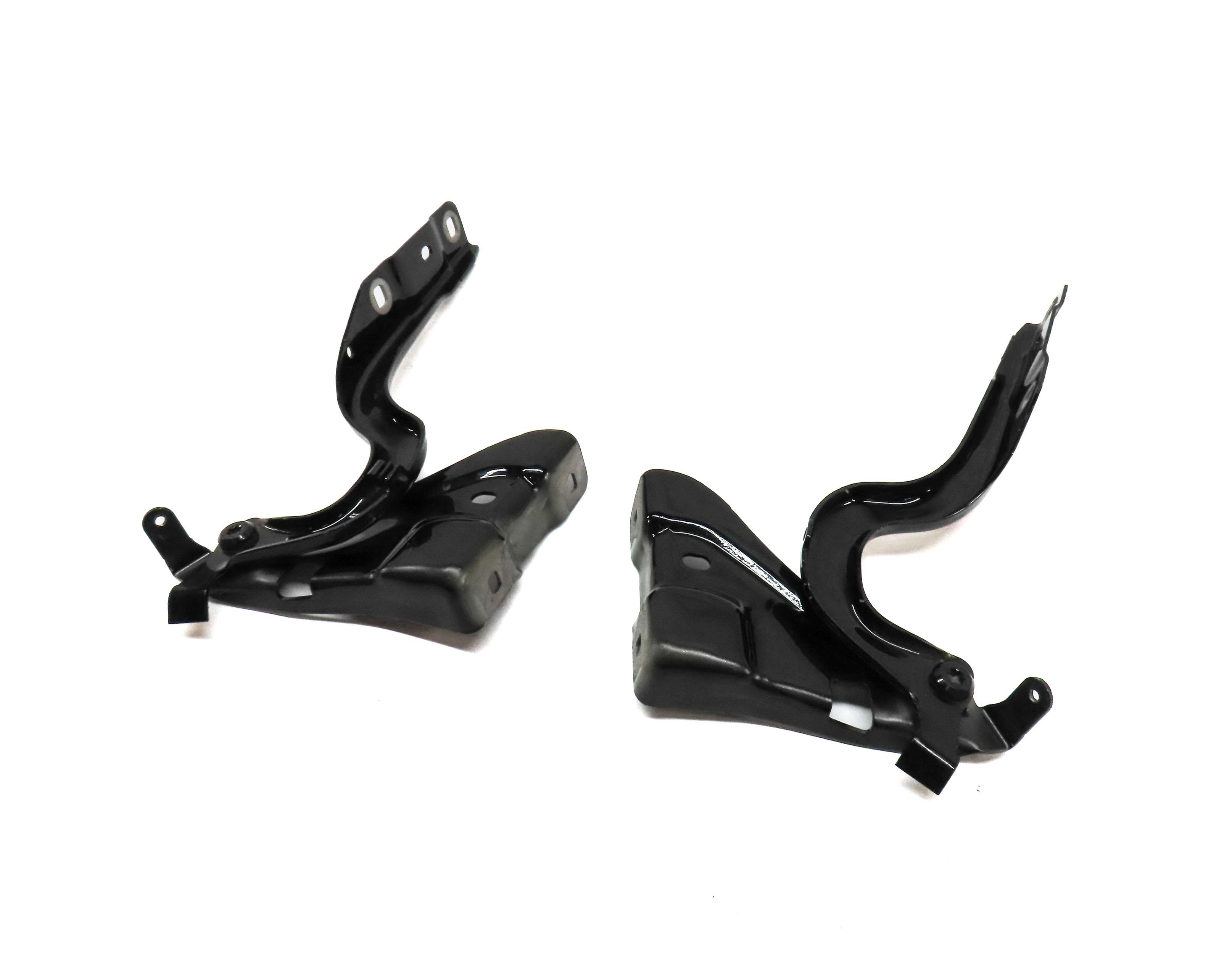 15-17 MERCEDES B ELECTRIC (W242) FRONT LEFT & RIGHT HOOD HINGE SET-2 (BLACK) — exact item pictured