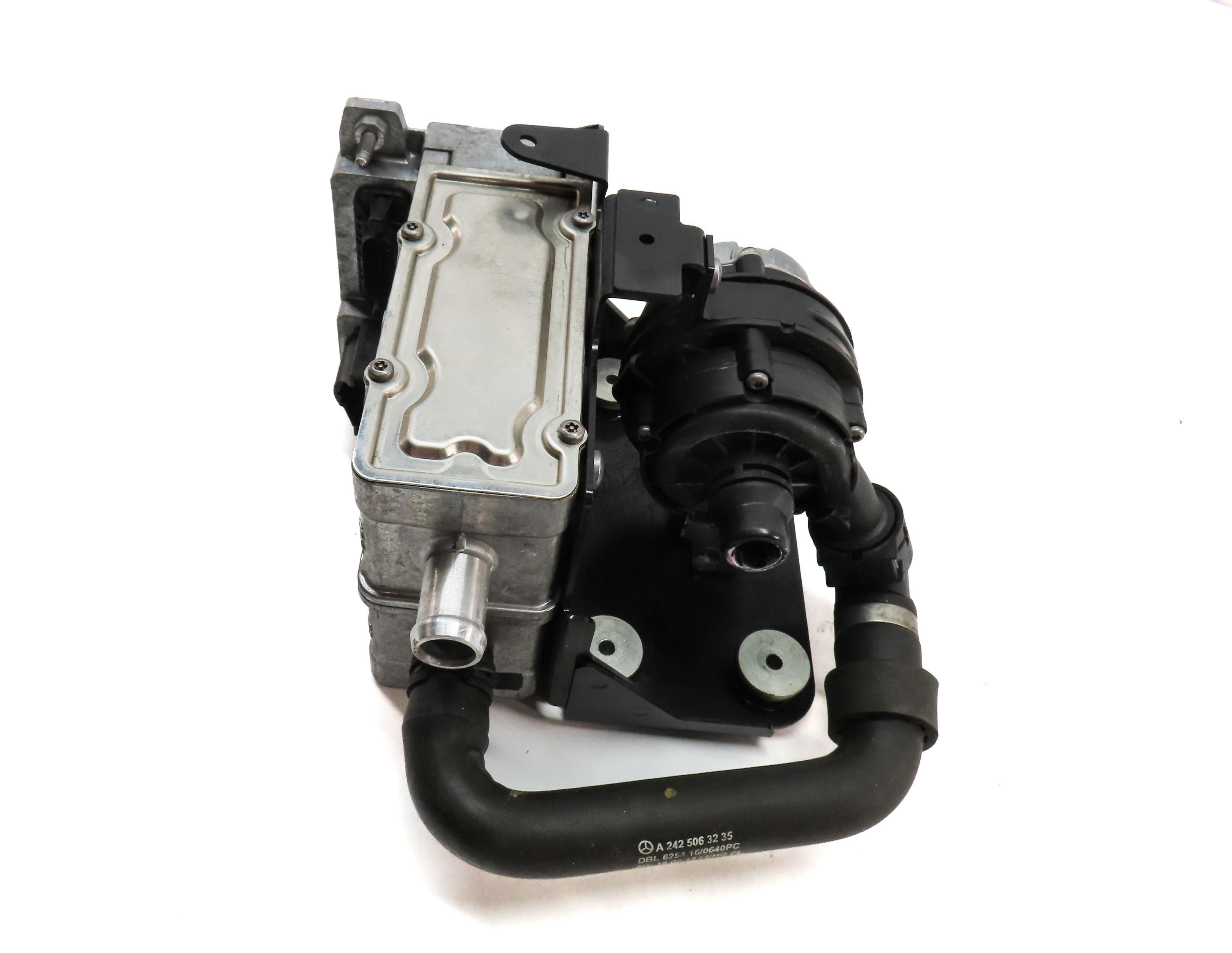 14-17 MERCEDES B ELECTRIC (W242) HYBRID BATTERY HEAT EXCHANGER w/ WATER PUMP — exact item pictured