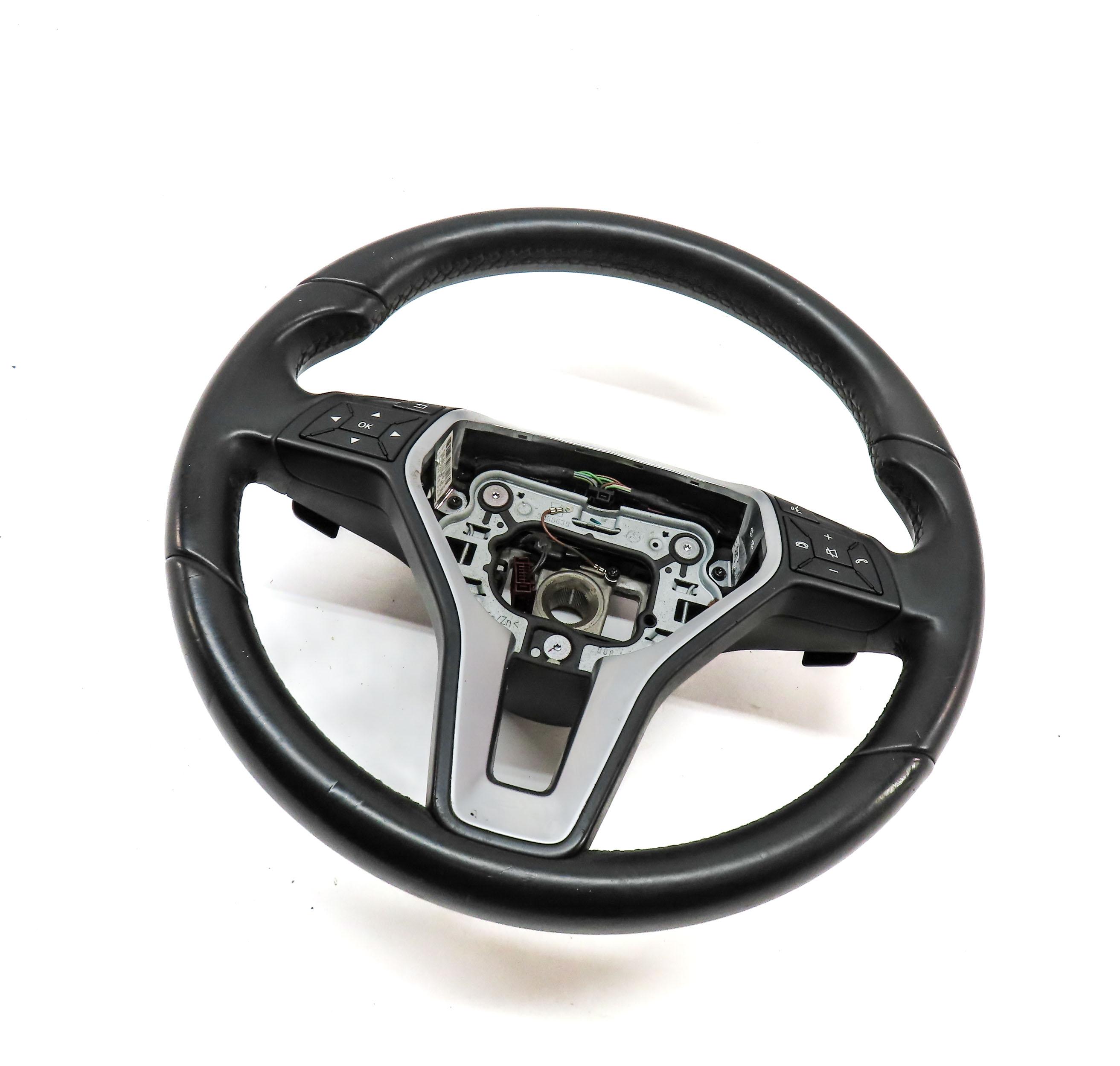 15-20 MERCEDES B GLA CLASS (W242 X156) 3-SPOKE STEERING WHEEL w/ SHIFT PADDLES — exact item pictured