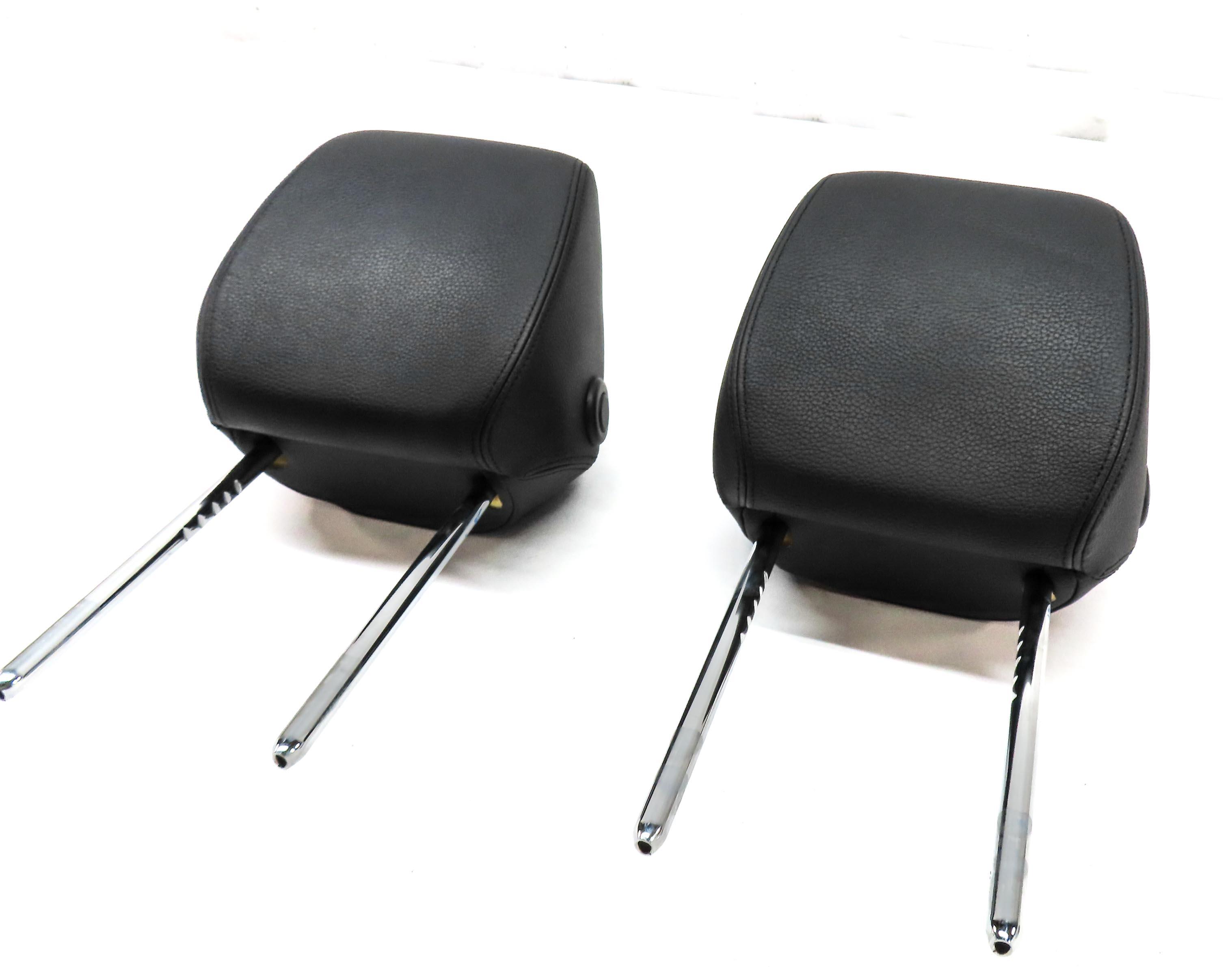 2013-2020 BMW 3 4 SERIES (F30 F32) FRONT LEFT & RIGHT SEAT HEADREST SET (BLACK) — exact item pictured