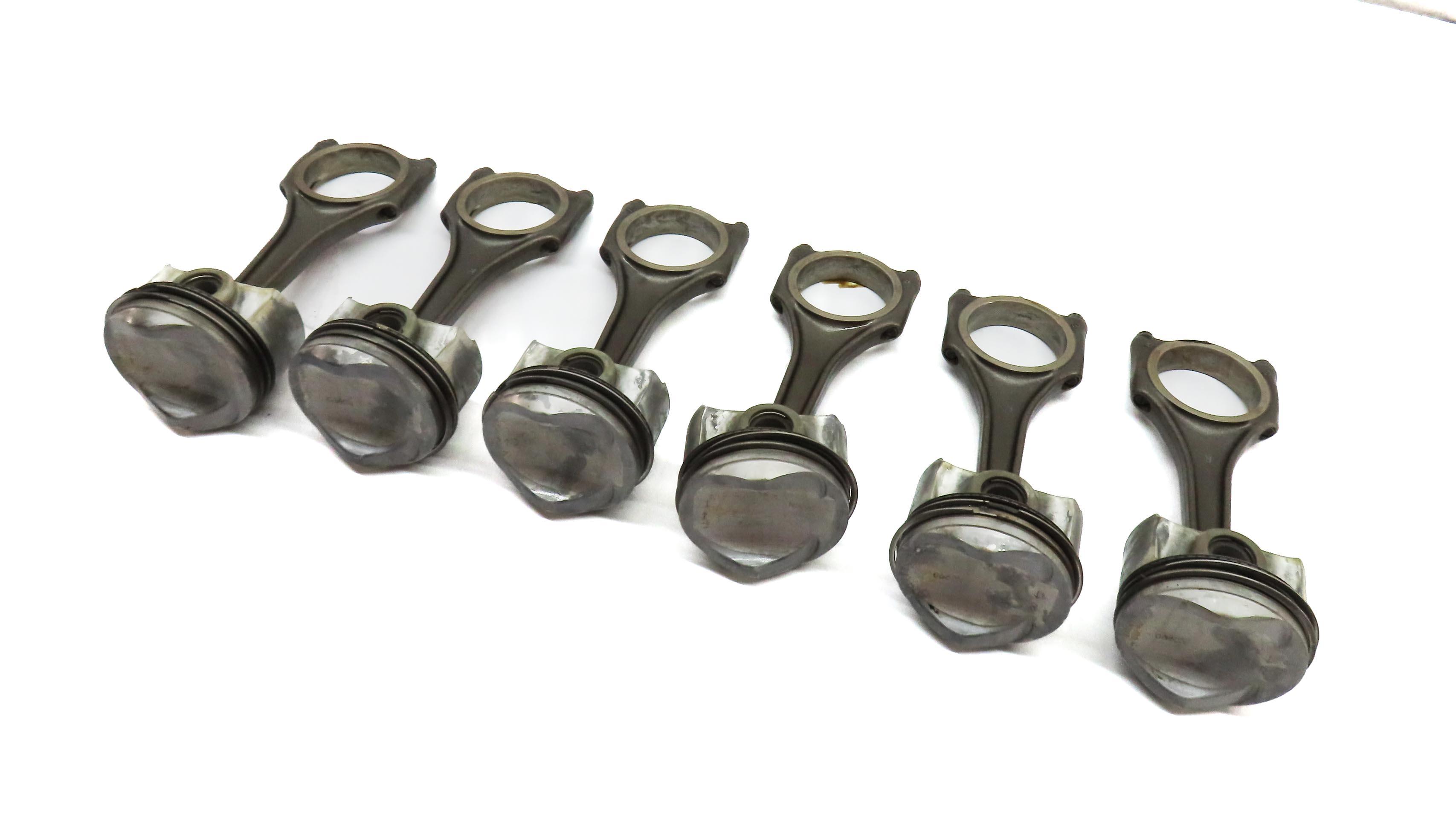 09-17 AUDI A6 A7 Q5 Q7 S4 S5 TOUAREG 3.0L SUPERCHARGED ENGINE PISTON & ROD SET 6 — exact item pictured