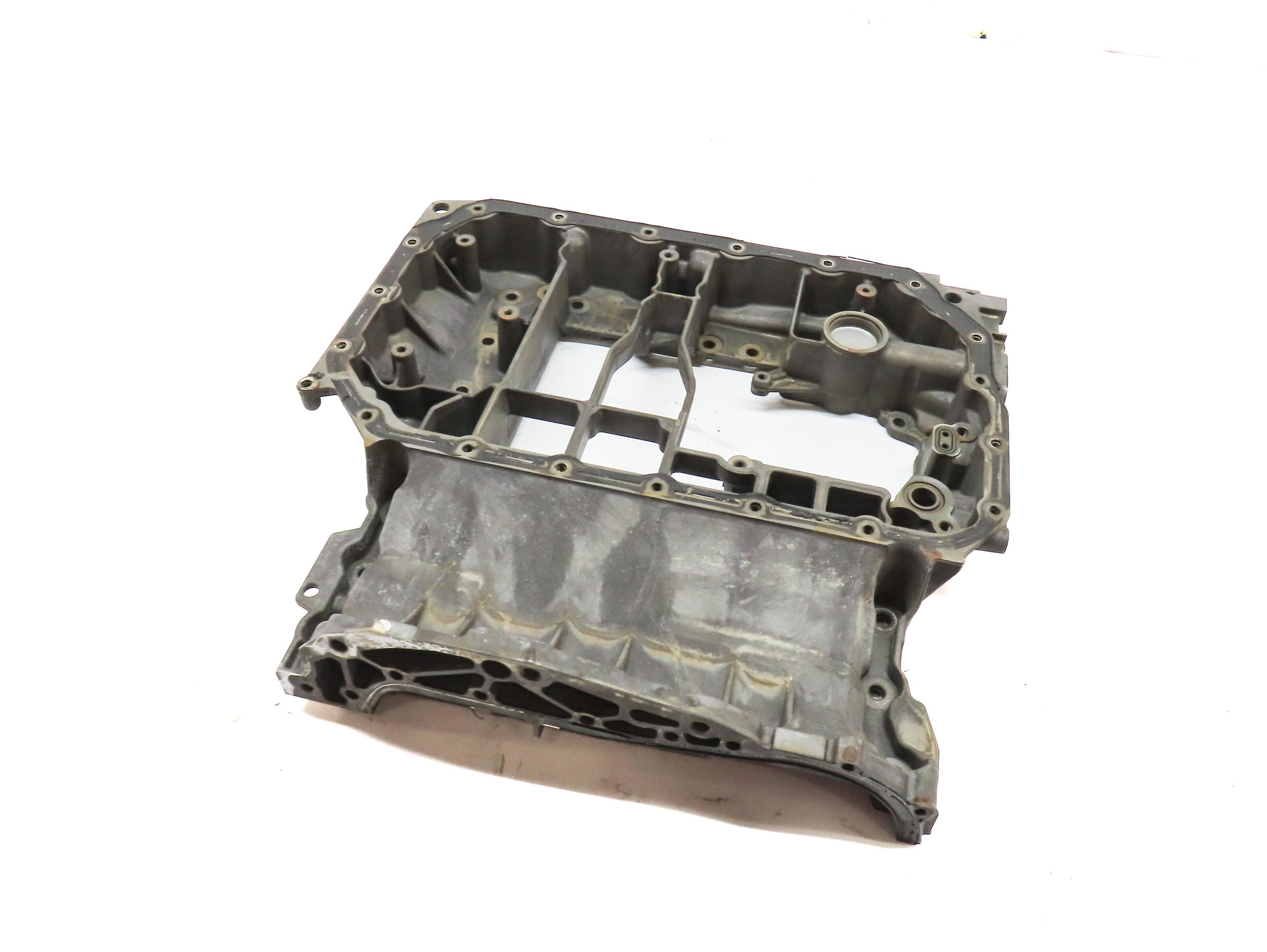 2015 AUDI A7 (C7 4G8) 3.0L SUPER CTUA ENGINE UPPER ENGINE OIL PAN 06E103603 — exact item pictured