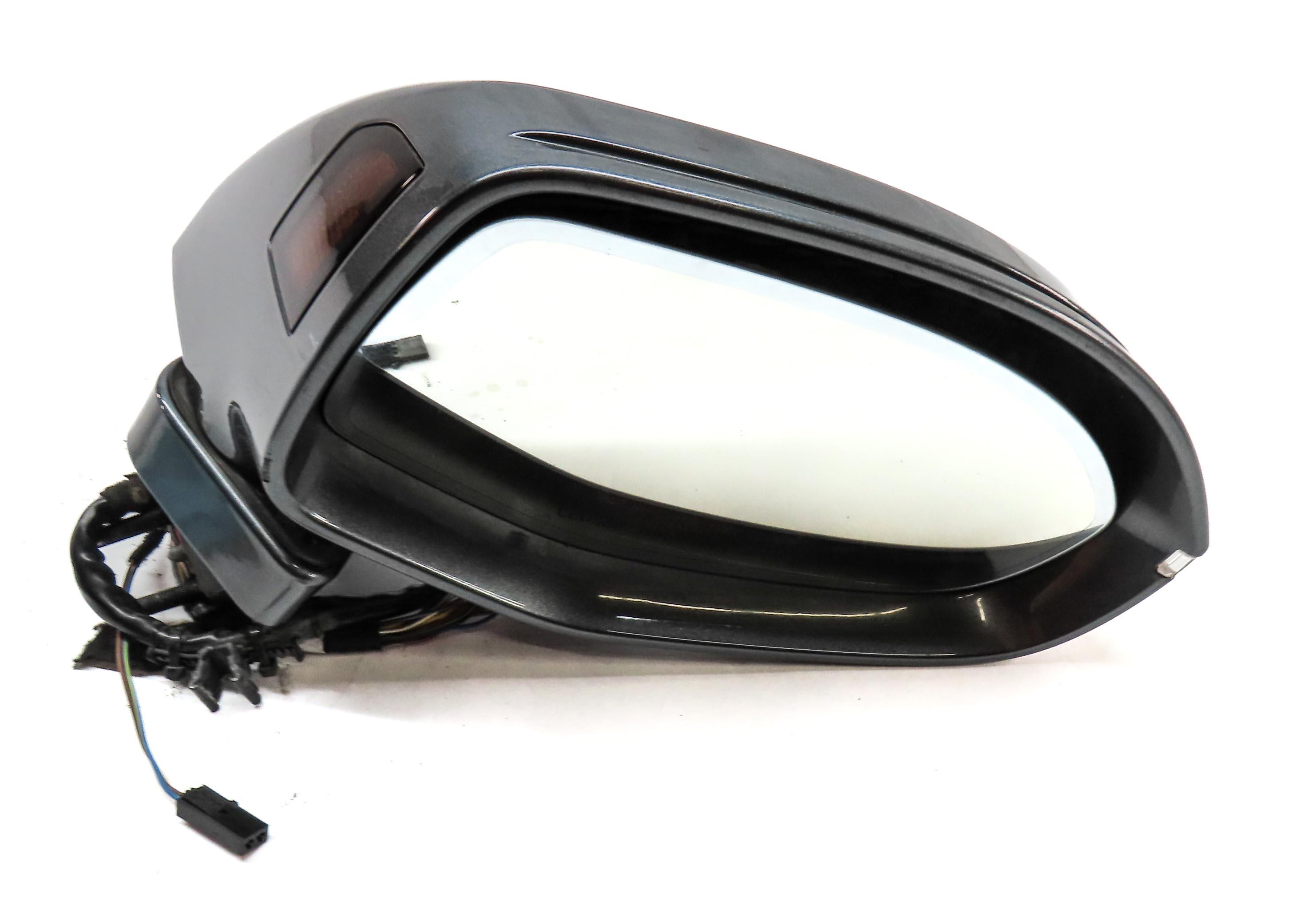 12-17 AUDI A7 (C7 4G8) RIGHT P-FOLD BLIND SPOT MEMORY DOOR MIRROR (GRAY) — exact item pictured