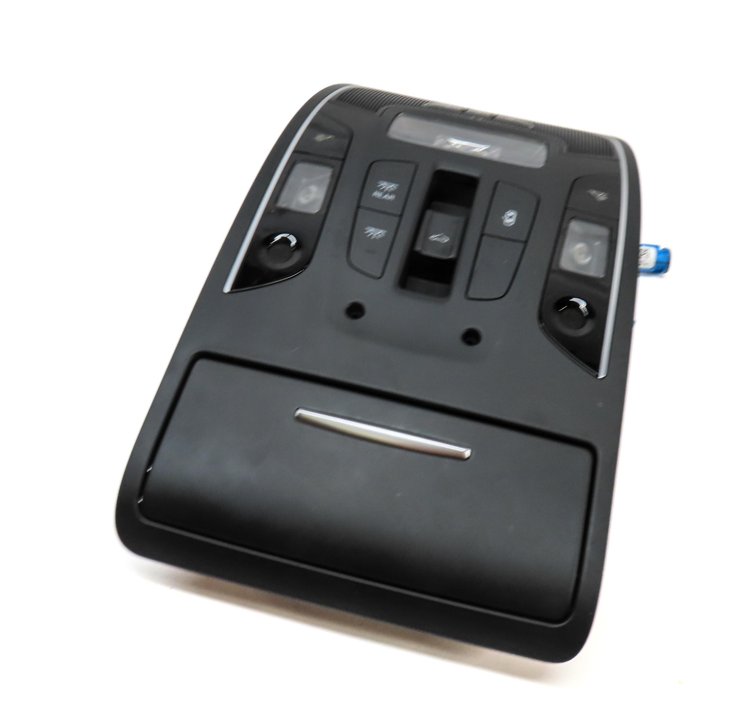 2015 AUDI A7 (C7 4G8) FRONT CENTER ROOF PRIMARY DOMELIGHT DOME LIGHT (BLACK) — exact item pictured