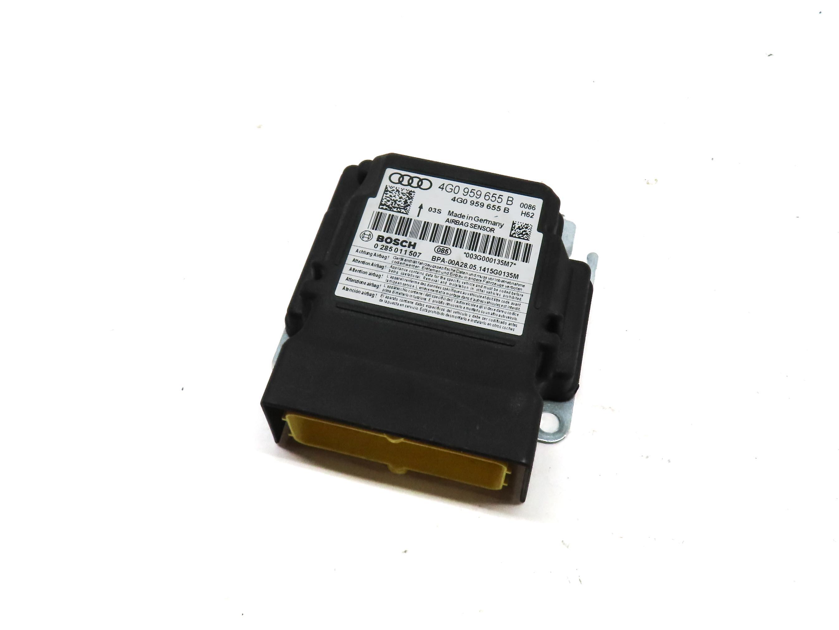 2015 AUDI A7 (C7 4G8) SRS BAG CONTROL MODULE 4G0959655B — exact item pictured