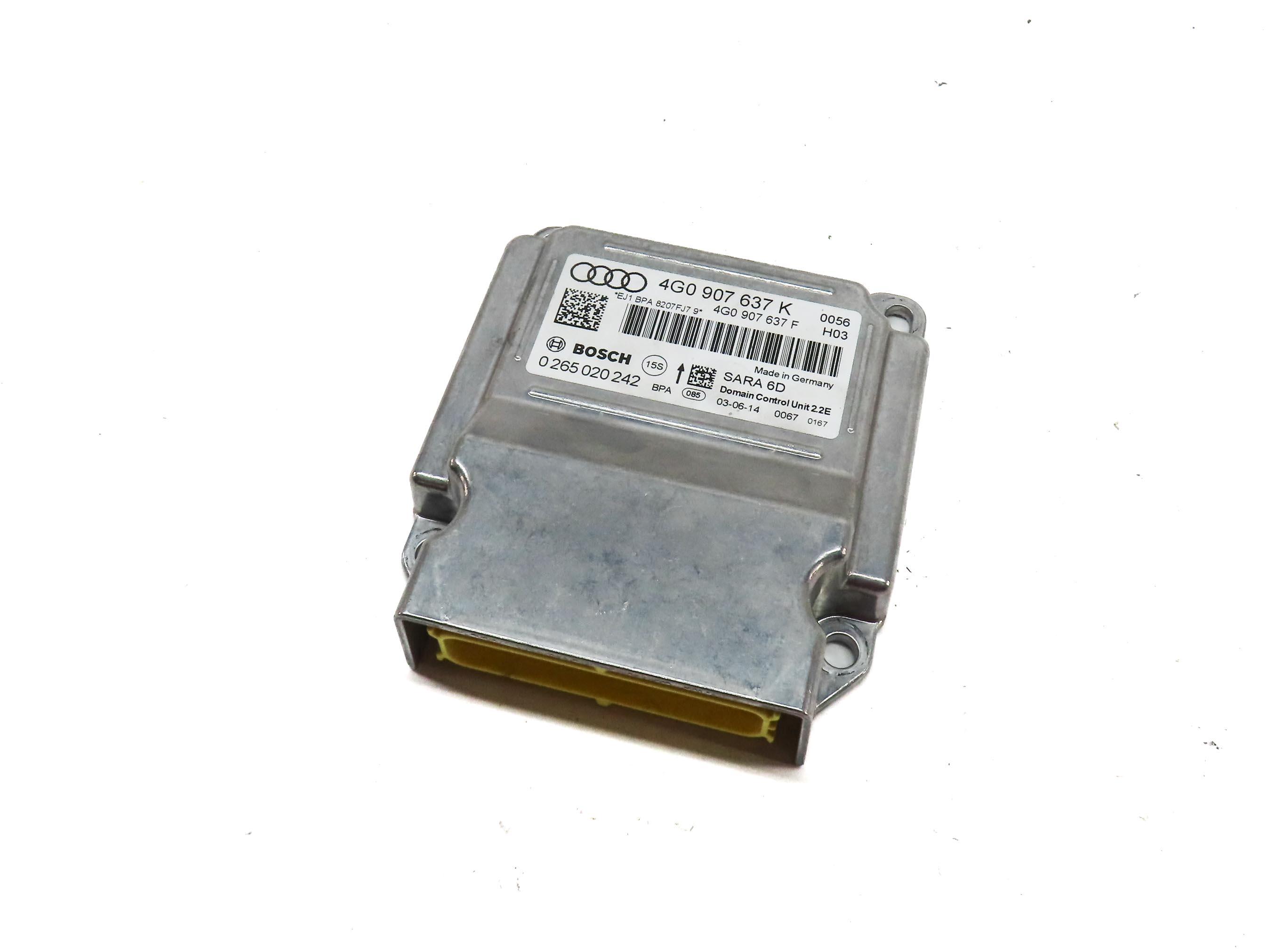 2015 AUDI A7 (C7 4G8) SRS BAG CONTROL MODULE 4G0907637K — exact item pictured