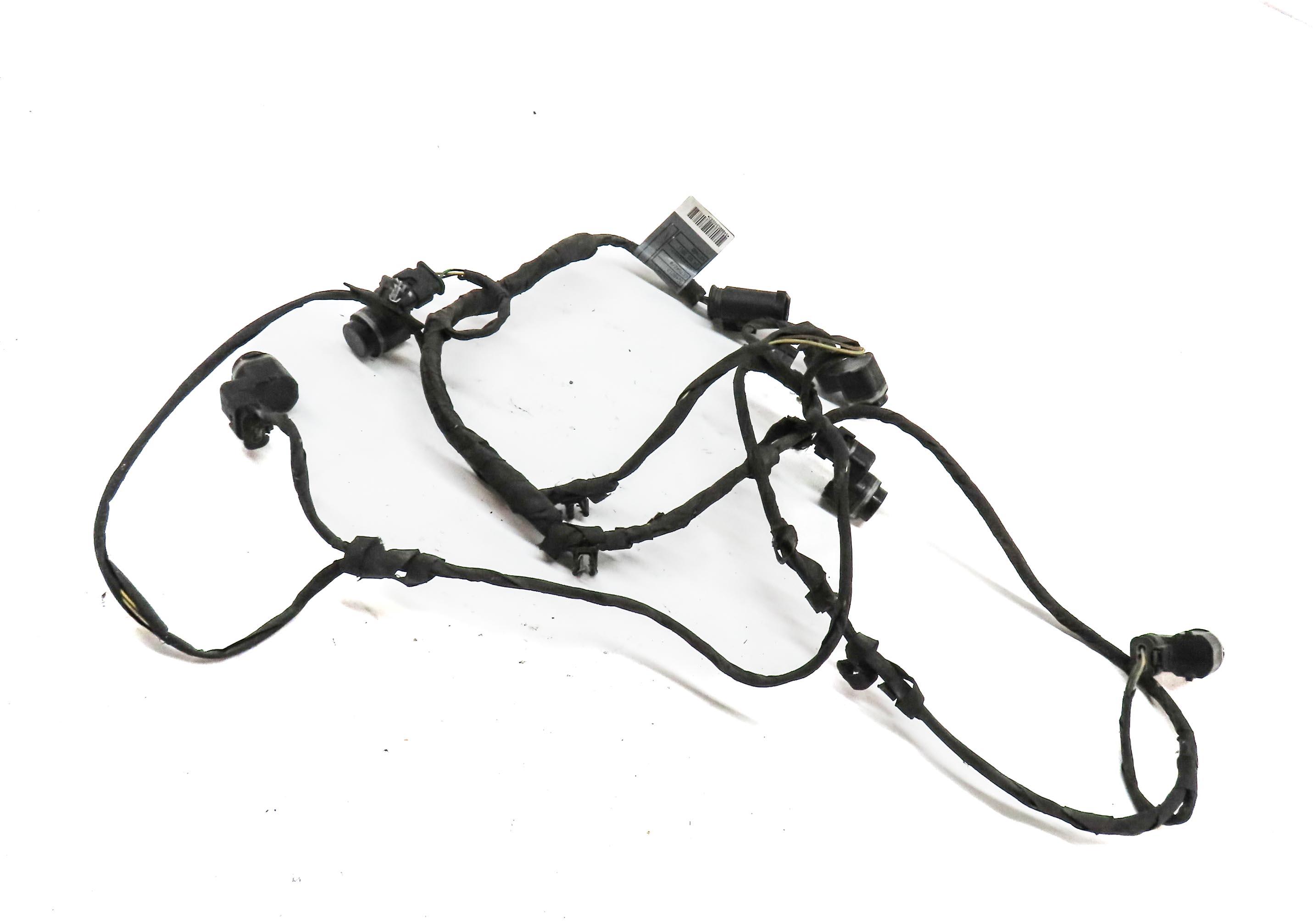 2012 BMW 750i (F01) FRONT PARK ASSIST PDC SENSOR SET4 (BLACK) w/ WIRING HARNESS — exact item pictured