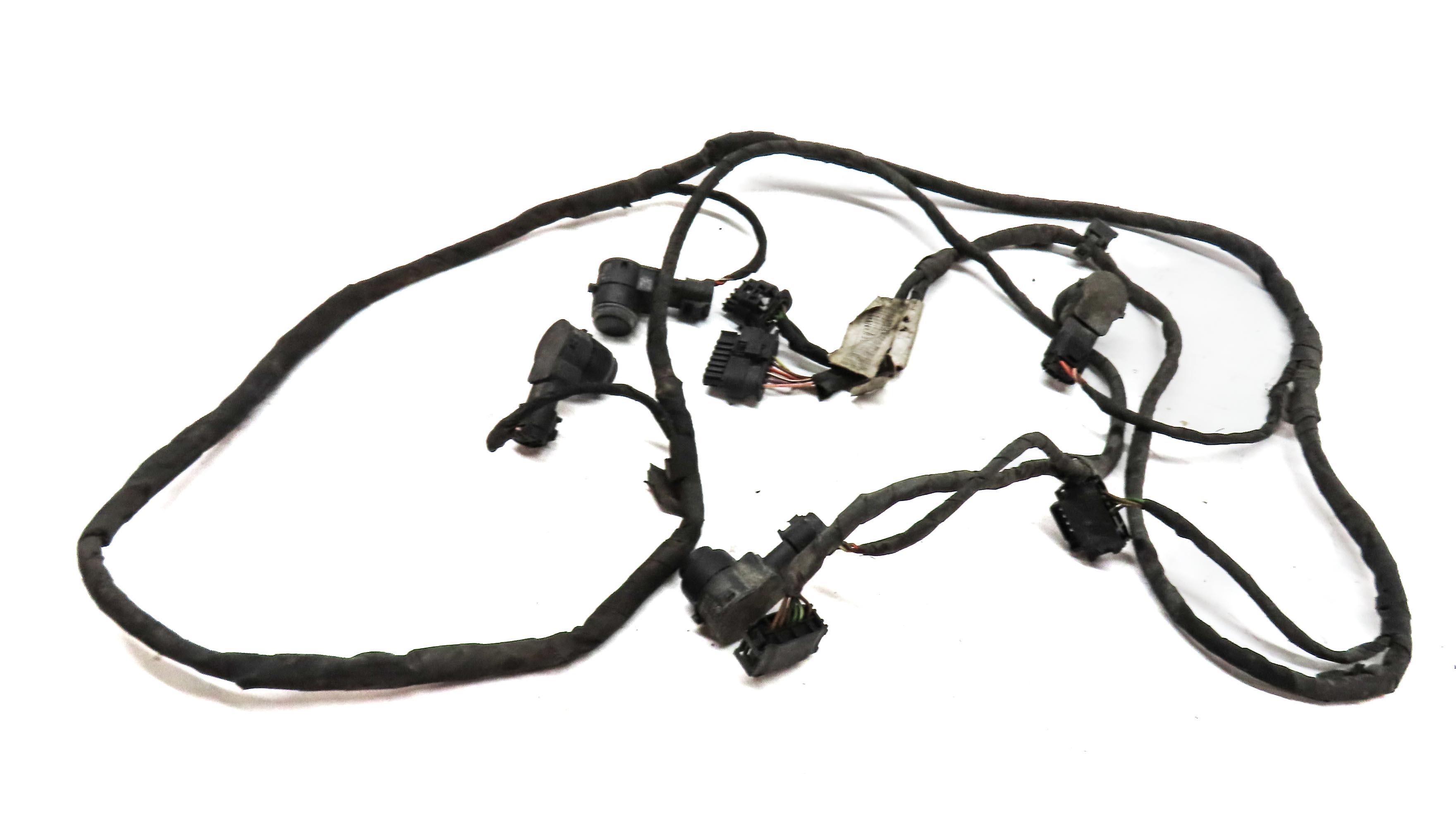 2015 MERCEDES ML63 AMG (W166) REAR PARK ASSIST PDC SENSOR SET4 (BLACK) & HARNESS — exact item pictured