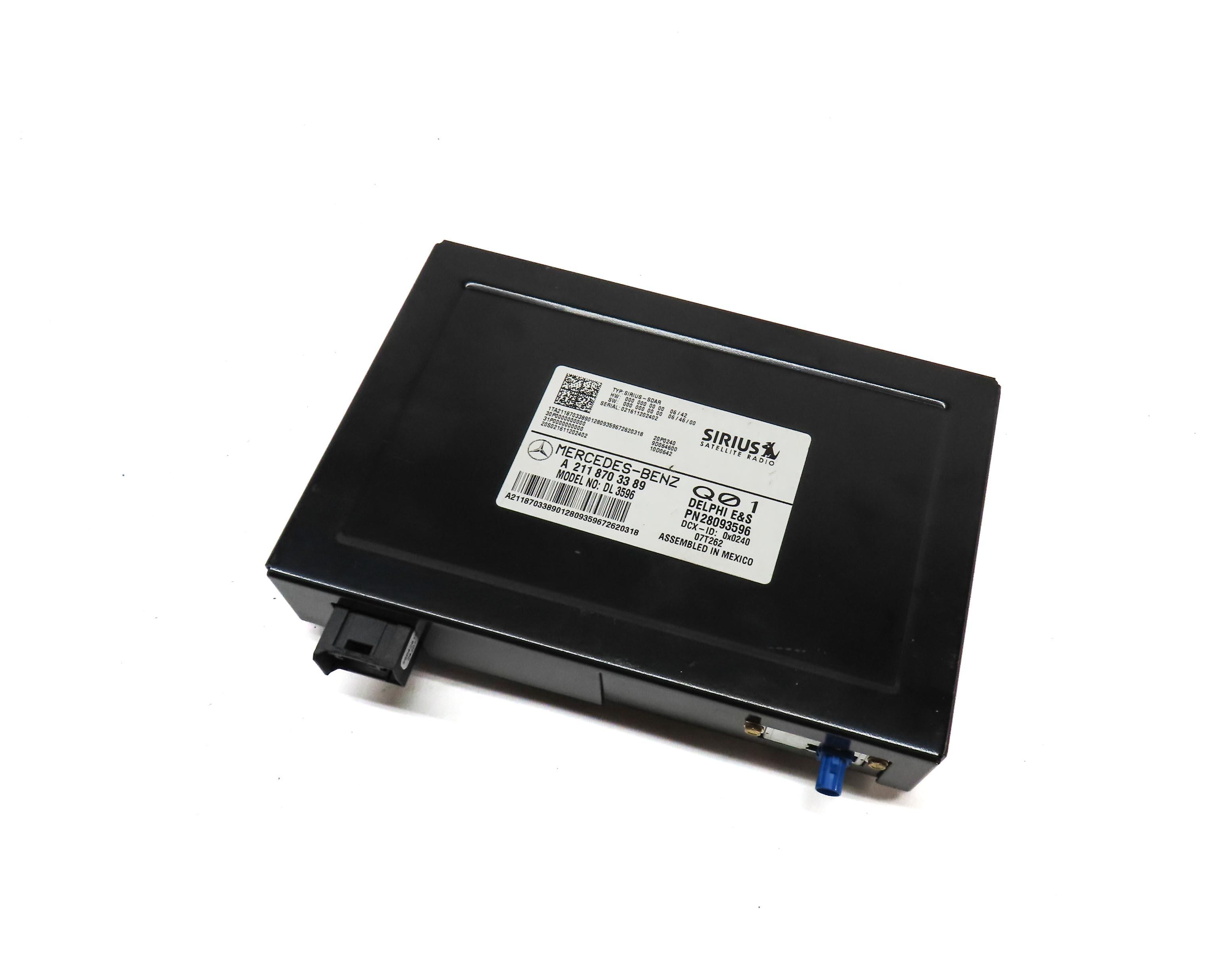 06-08 MERCEDES C350 E320 E350 GL320 GL450 ML350 CLS - SIRIUS SATELLITE RECEIVER — exact item pictured