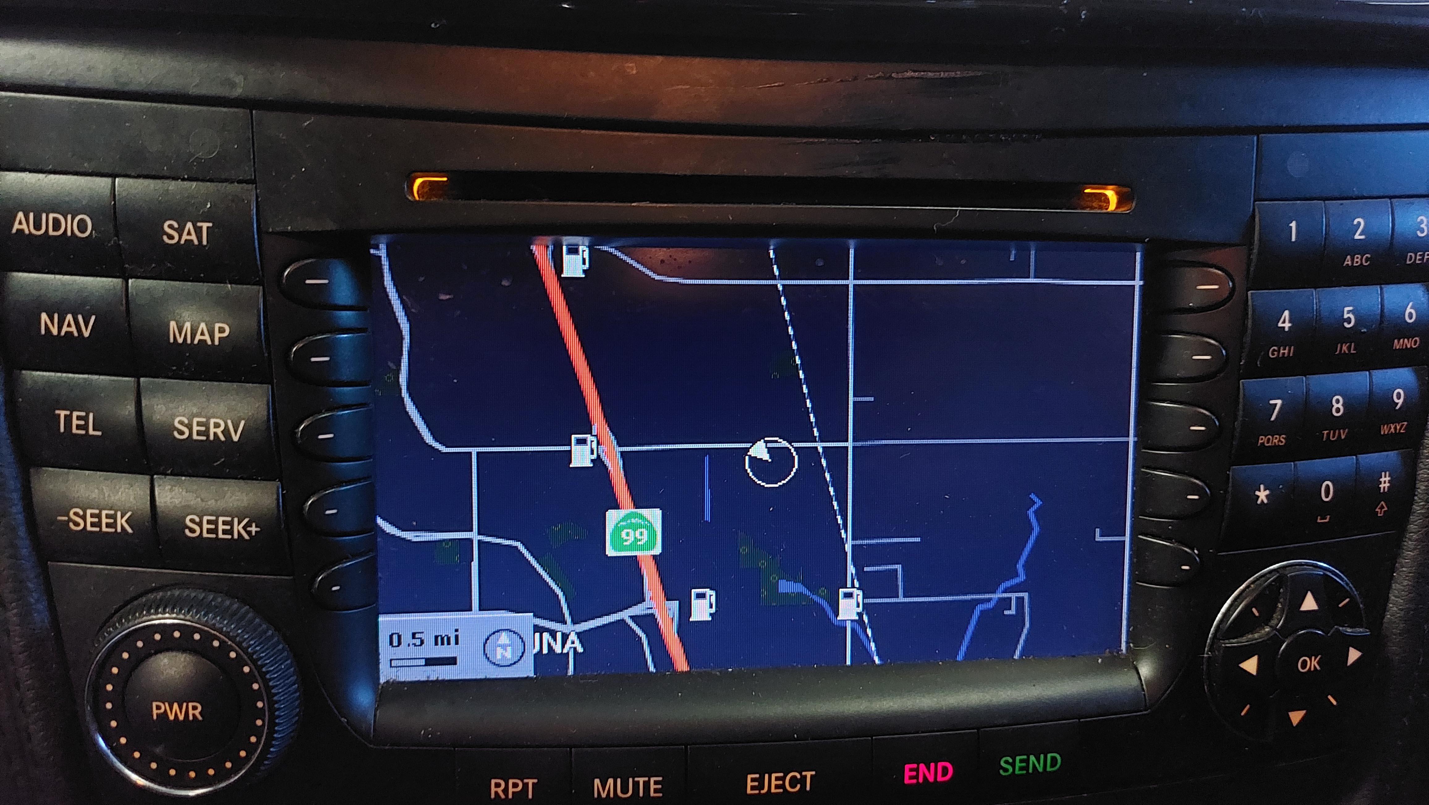 2008 MERCEDES CLS63 AMG ///AMG W219 FRONT DASH STEREO NAVIGATION RADIO HEAD UNIT — exact item pictured