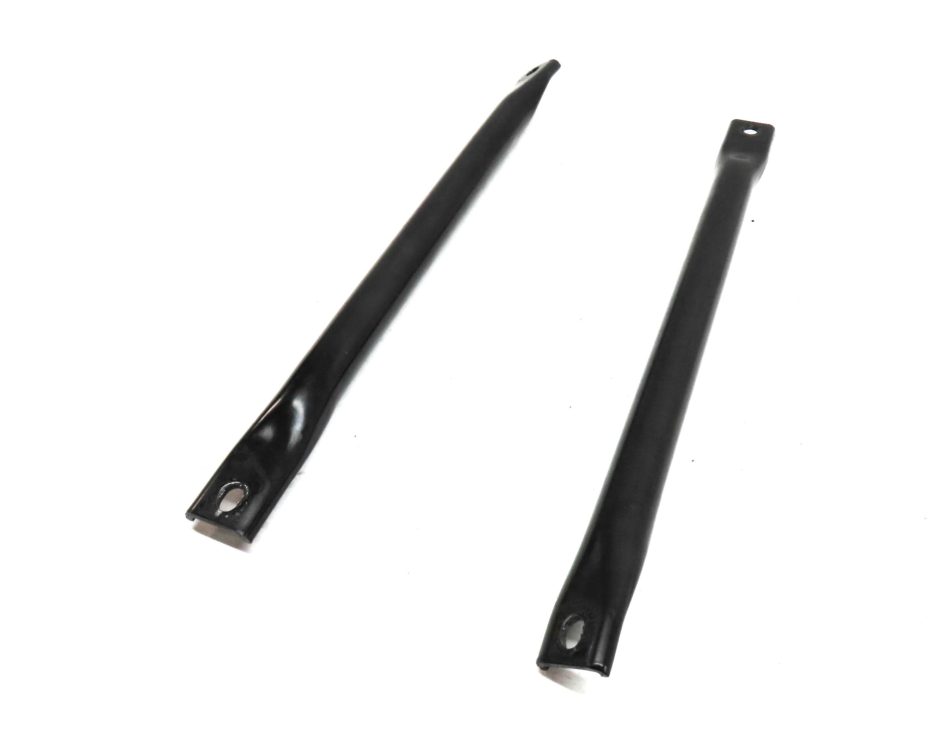 2012 BMW 528i (F10) ENGINE BAY RADIATOR SUPPORT BAR BRACE SET 2 7180318 7180317 — exact item pictured