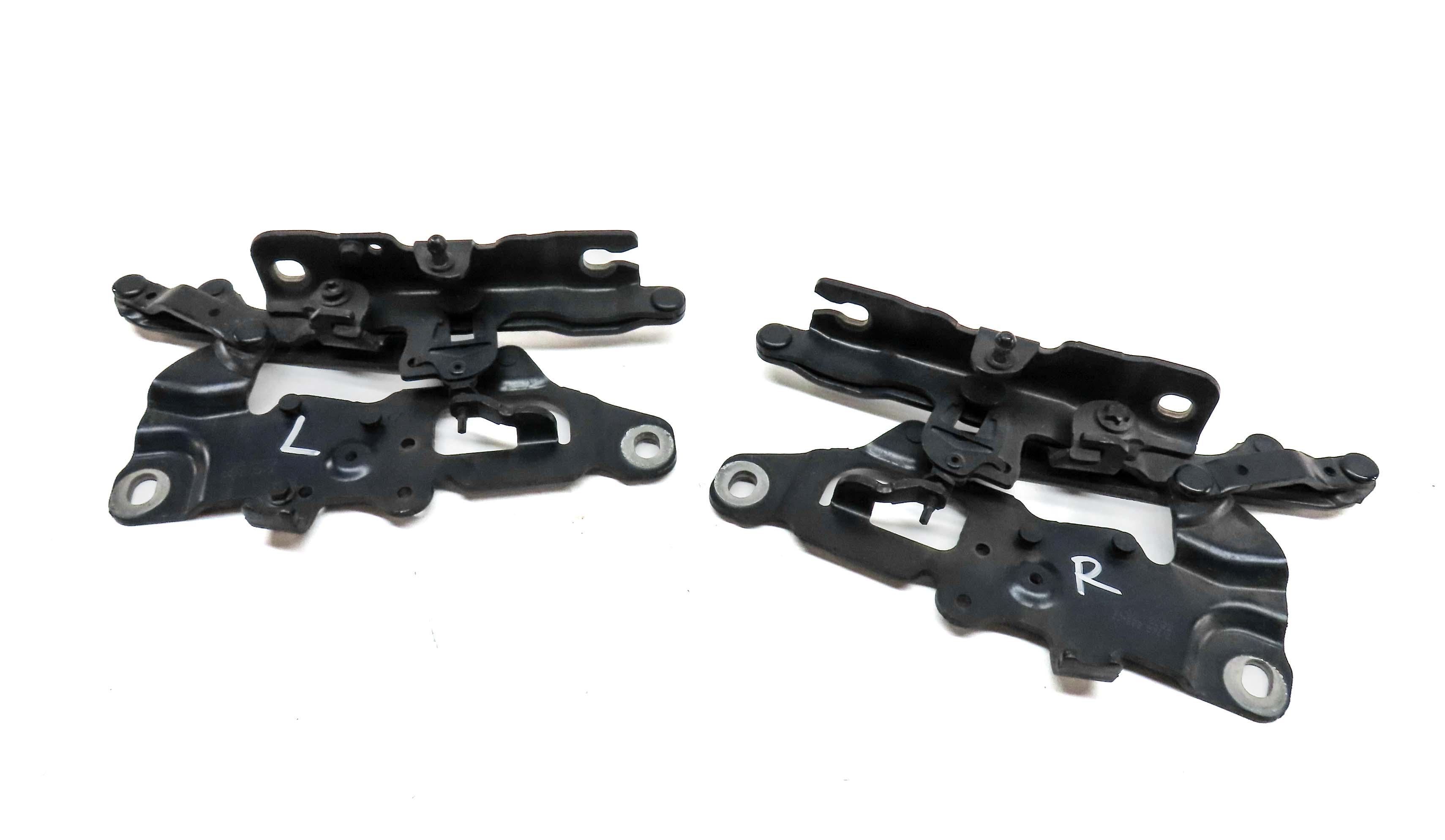 12-19 BMW 528i 535i 550i 640i 650i M5 M6 (F06 F10) FRONT HOOD HINGE SET (BLUE) — exact item pictured