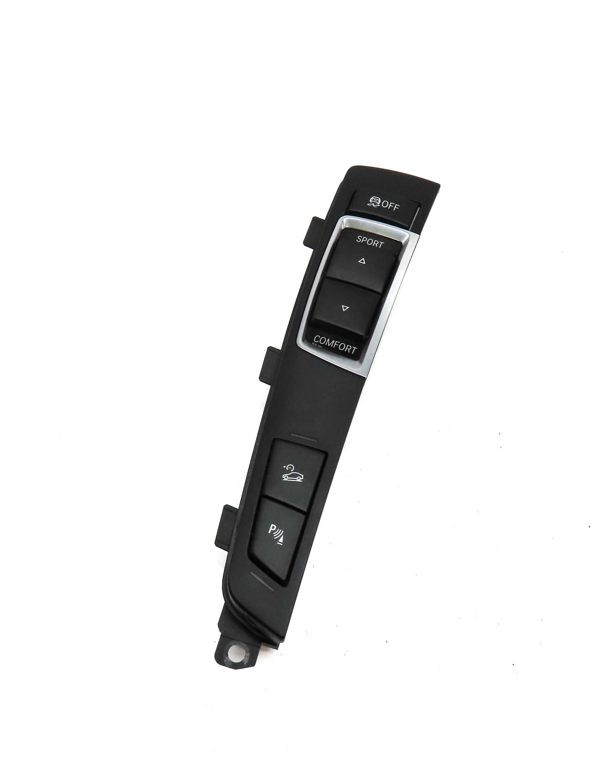 2012 BMW 528i (F10) CENTER CONSOLE TERRAIN TRACTION CONTROL SWITCH BUTTON PANEL — exact item pictured