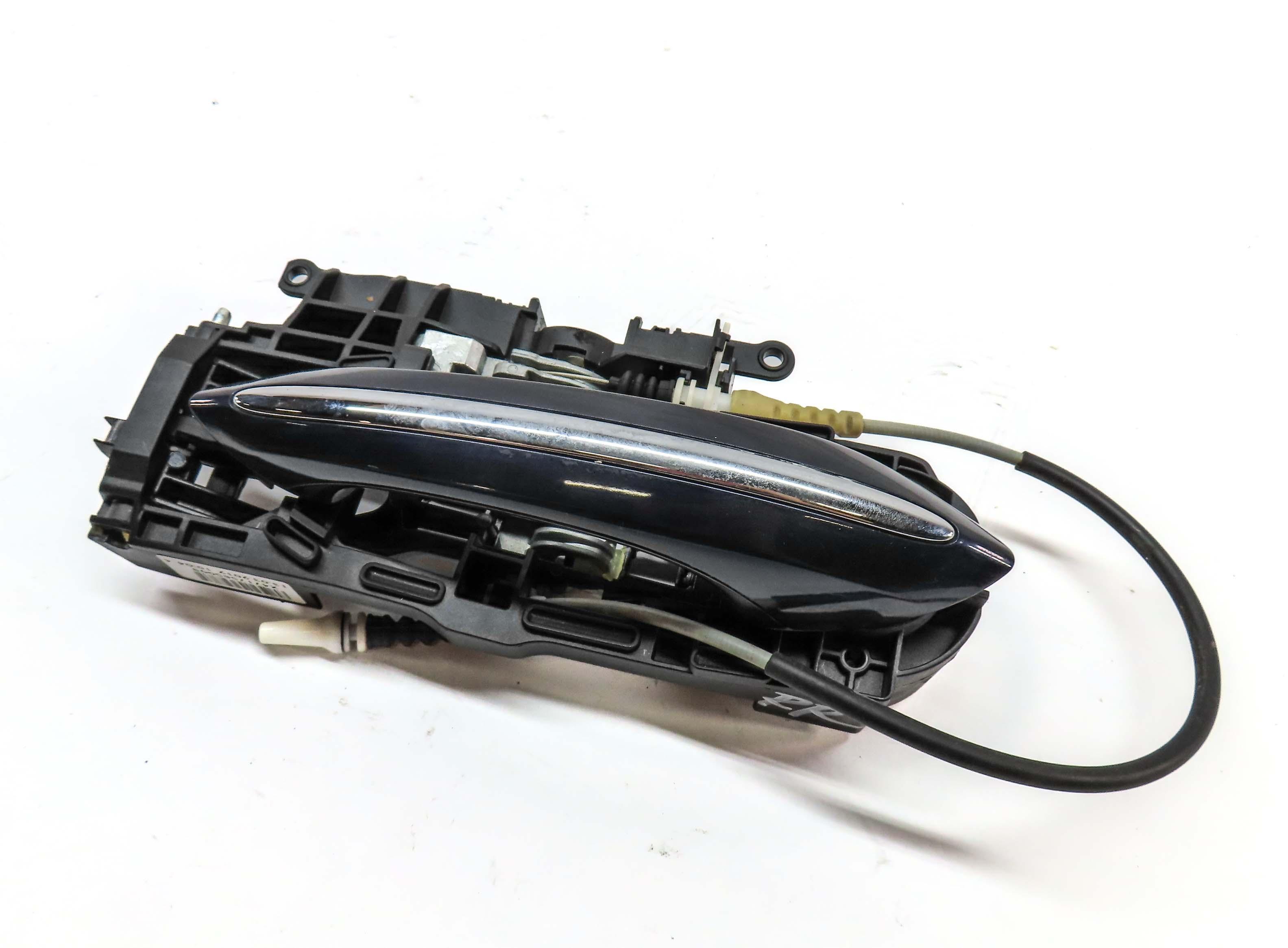 2011-2016 BMW 528i 535i 550i M5 (F10) RIGHT REAR DOOR HANDLE w/ LIGHT (BLUE) — exact item pictured