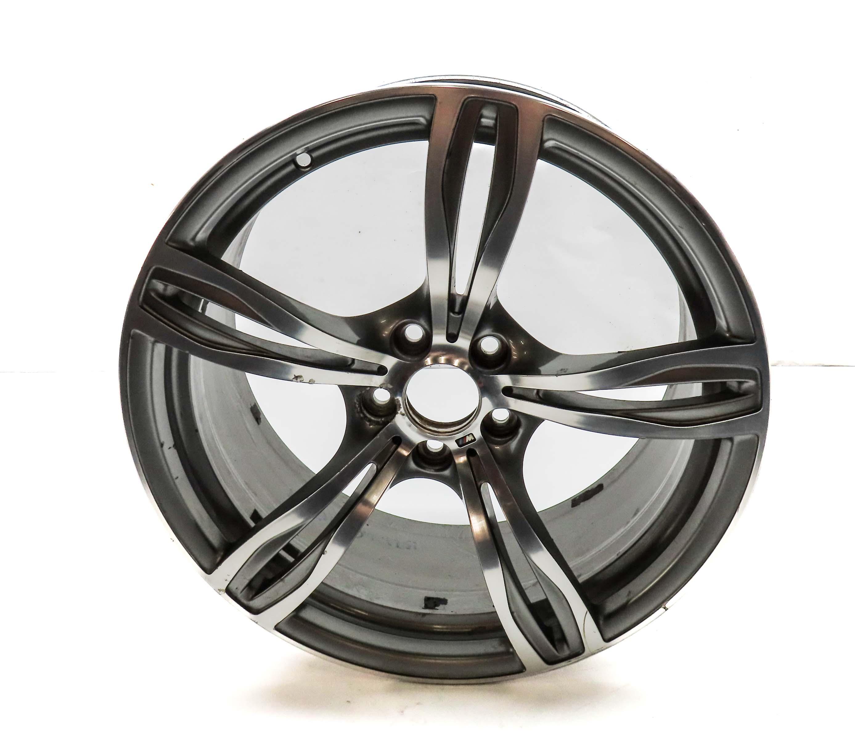 2012-2016 BMW M5 (F10) 20x9 FRONT DOUBLE 5-SPOKE ALUMINUM MACHINE FACE WHEEL RIM — exact item pictured