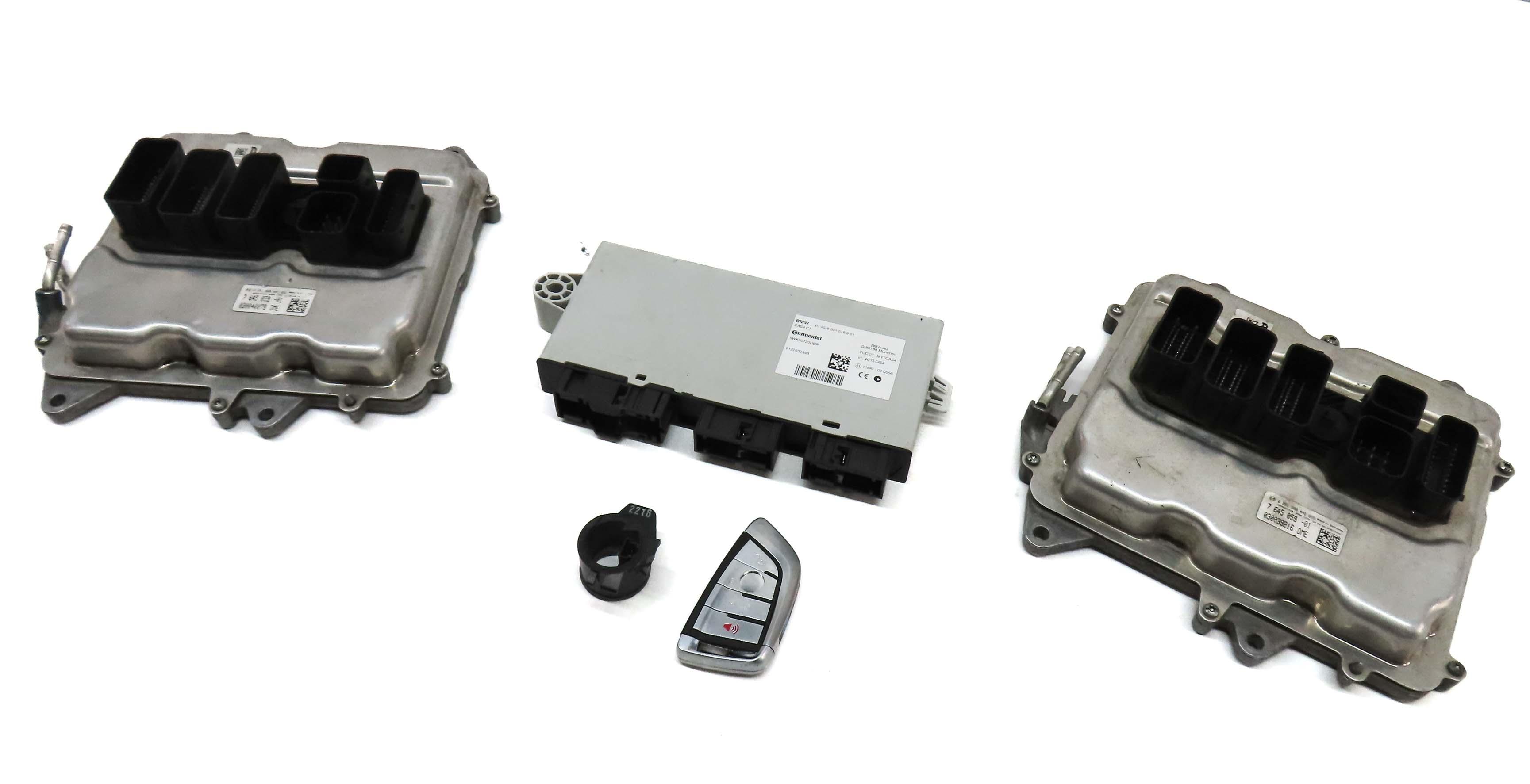 12-15 BMW M5 M6 ///M (F06 F10 F12 F13) 4.4L S63 ENGINE DME CAS 4 MODULE KEY SET — exact item pictured
