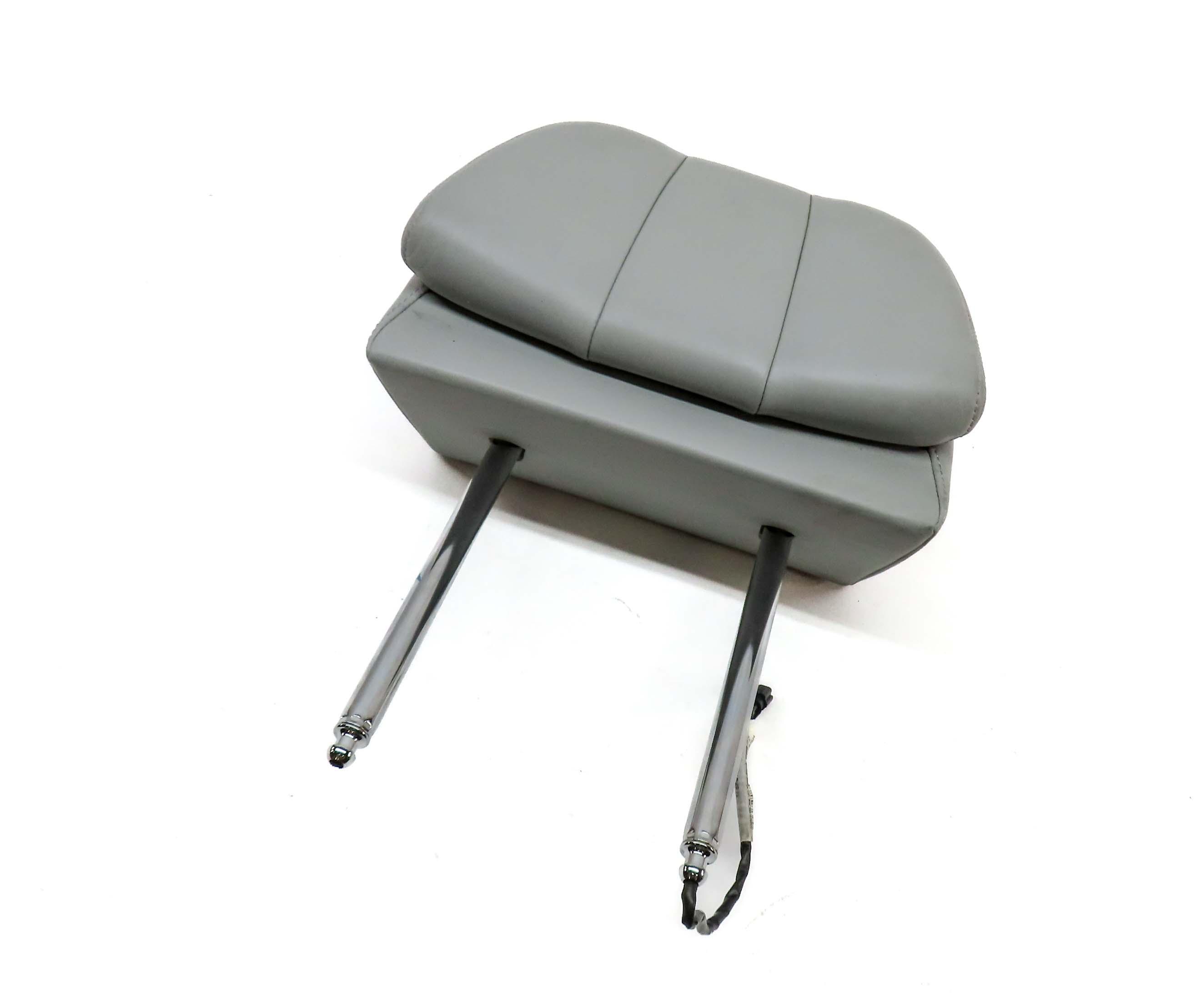 2013 BMW M5 ///M (F10) FRONT LEFT & RIGHT COMFORT SEAT HEADREST SET-2 (SILVER) — exact item pictured