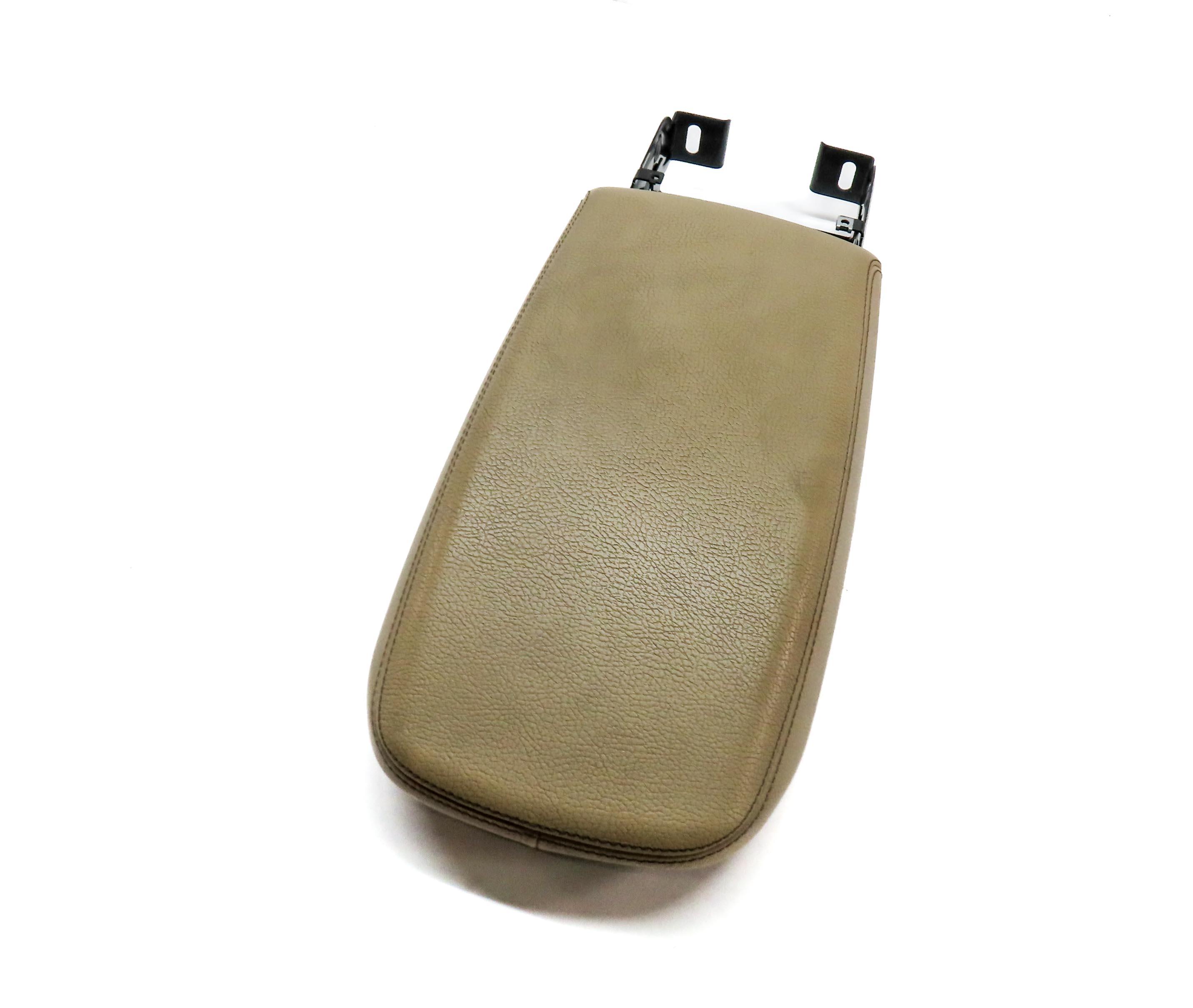 11-18 BMW X3 X4 F25 F26 FRONT CENTER CONSOLE STORAGE ARMREST LID (BEIGE) — exact item pictured