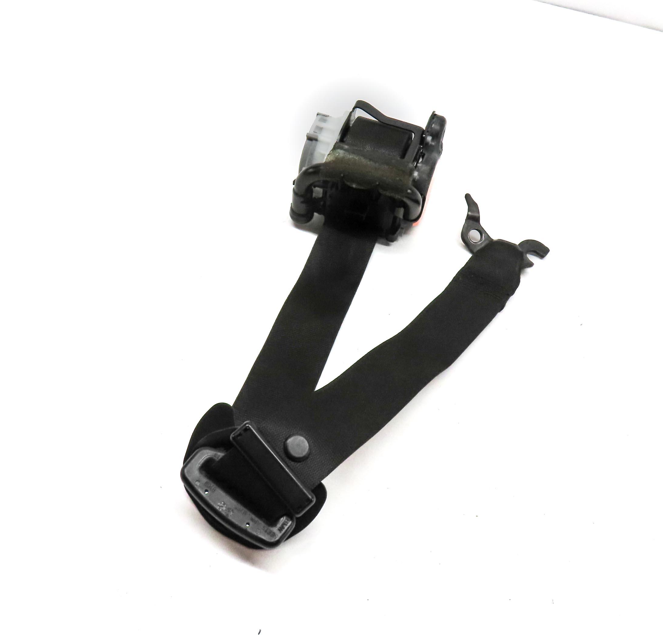 11-18 BMW X3 X4 (F25 F26) LEFT FRONT DRIVER SEATBELT BUCKLE RETRACTOR (BLACK) — exact item pictured