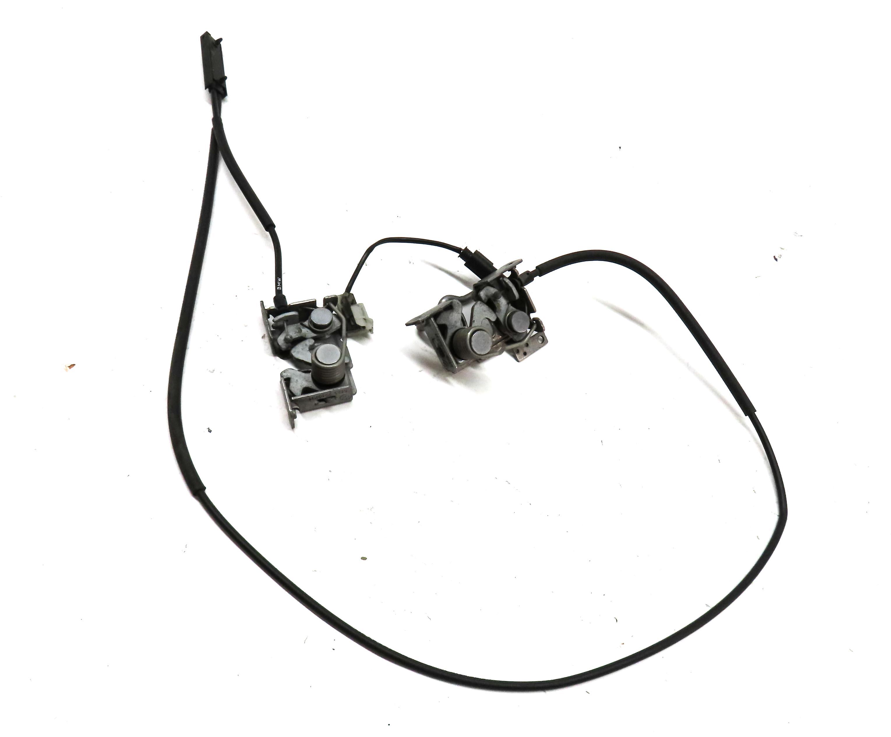2014 BMW X3 (F25) HOOD LEFT & RIGHT LOCK LATCH SET 2 w/ CABLE 51237210731 — exact item pictured