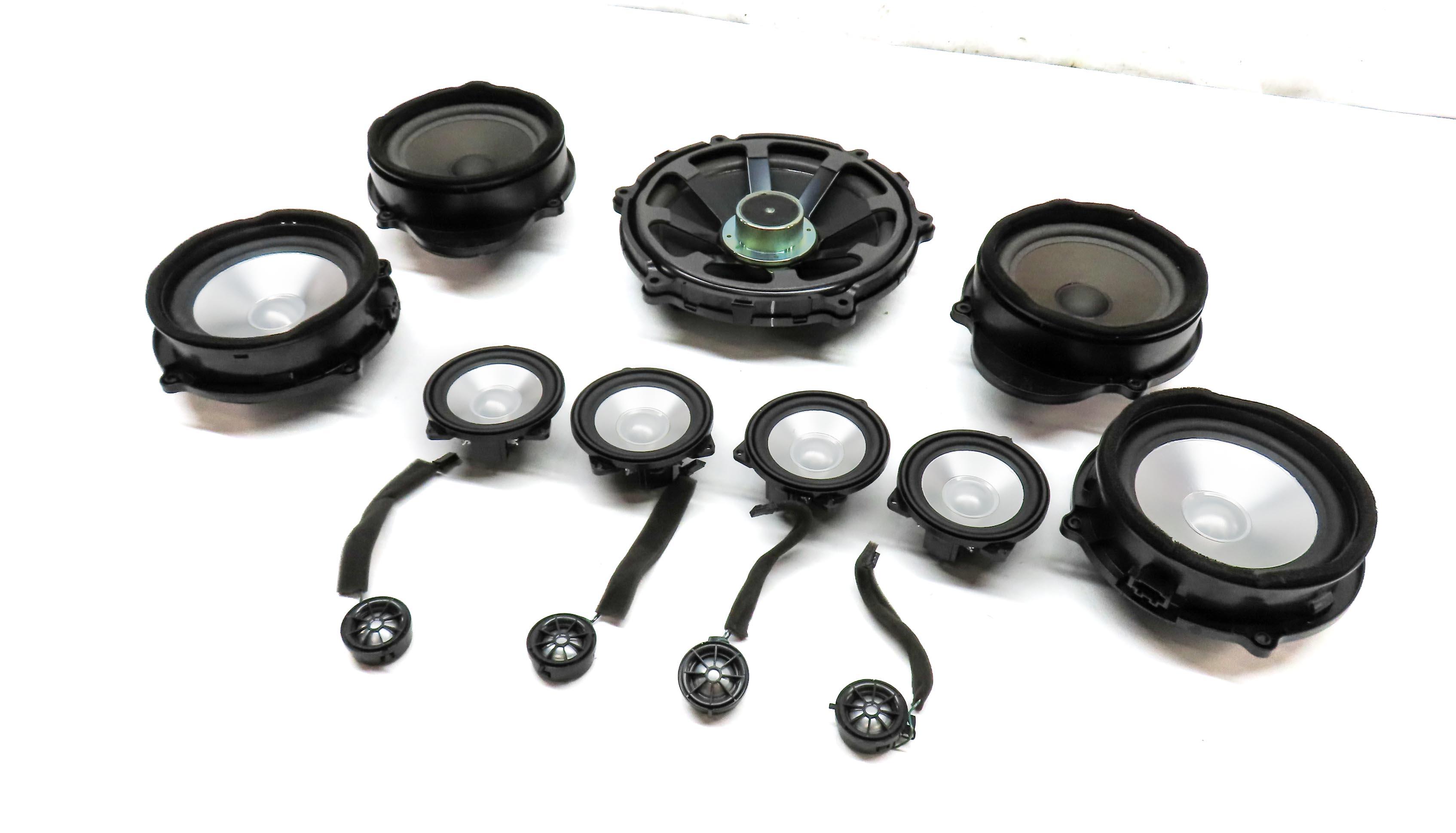 2010 RANGE ROVER SPORT (L320) RADIO STEREO LOGIC 7 AUDIO SUBWOOFER SPEAKER SET — exact item pictured