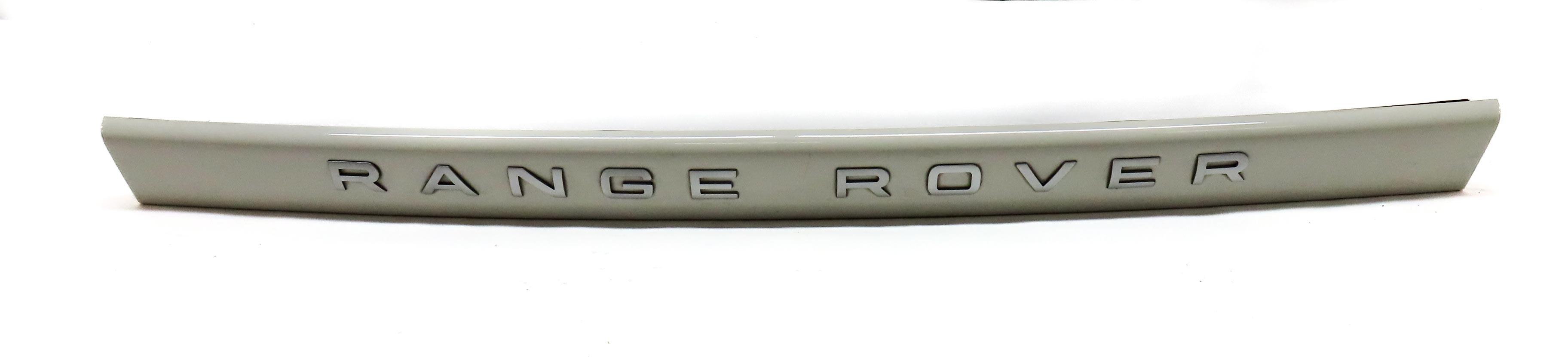 2010 RANGE ROVER SPORT (L320) REAR LOWER TRUNK HATCH GATE TRIM PANEL (WHITE 909) — exact item pictured