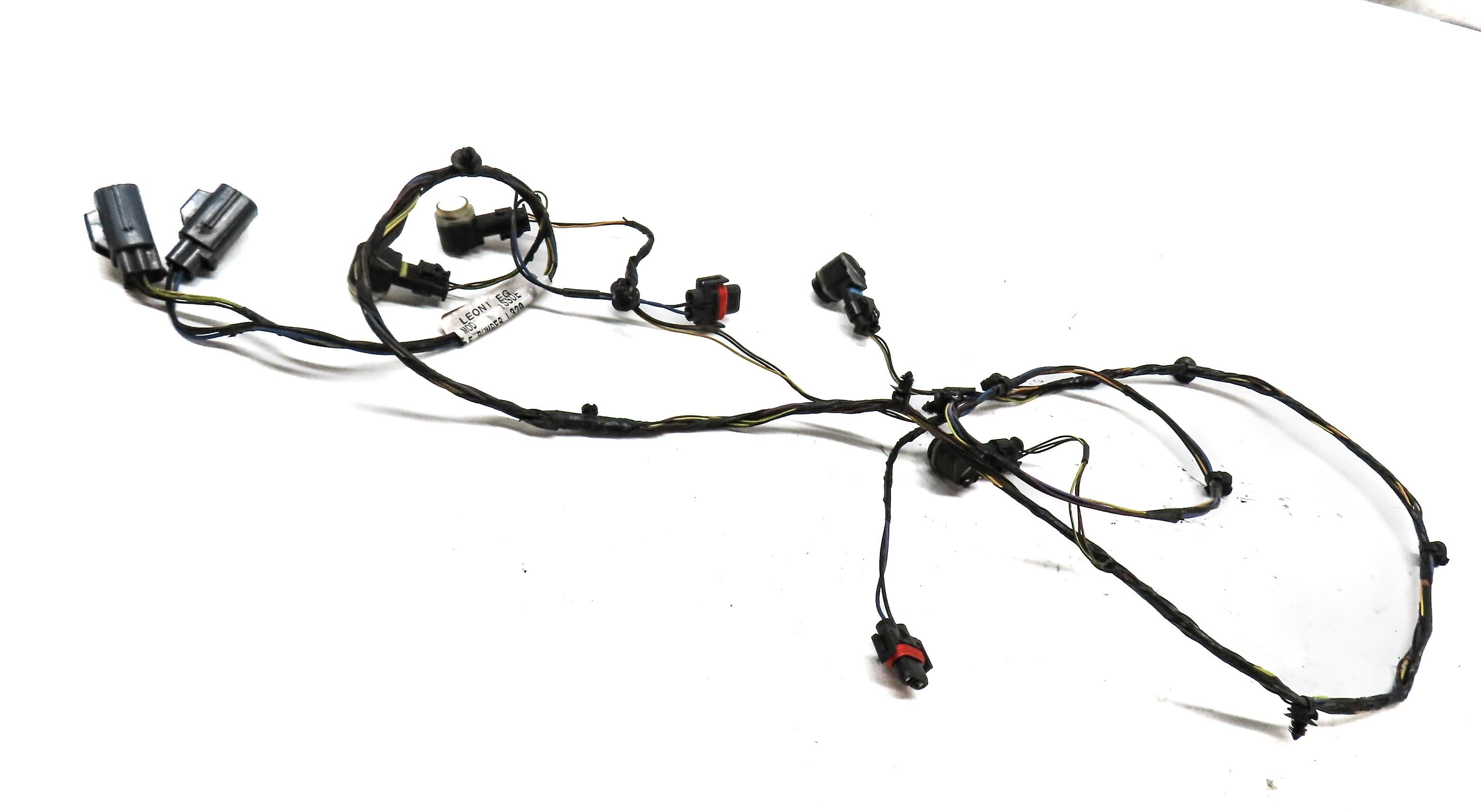 2010 RANGE ROVER SPORT (L320) FRONT PDC PARK DISTANCE SENSOR SET & HARNESS WHITE — exact item pictured